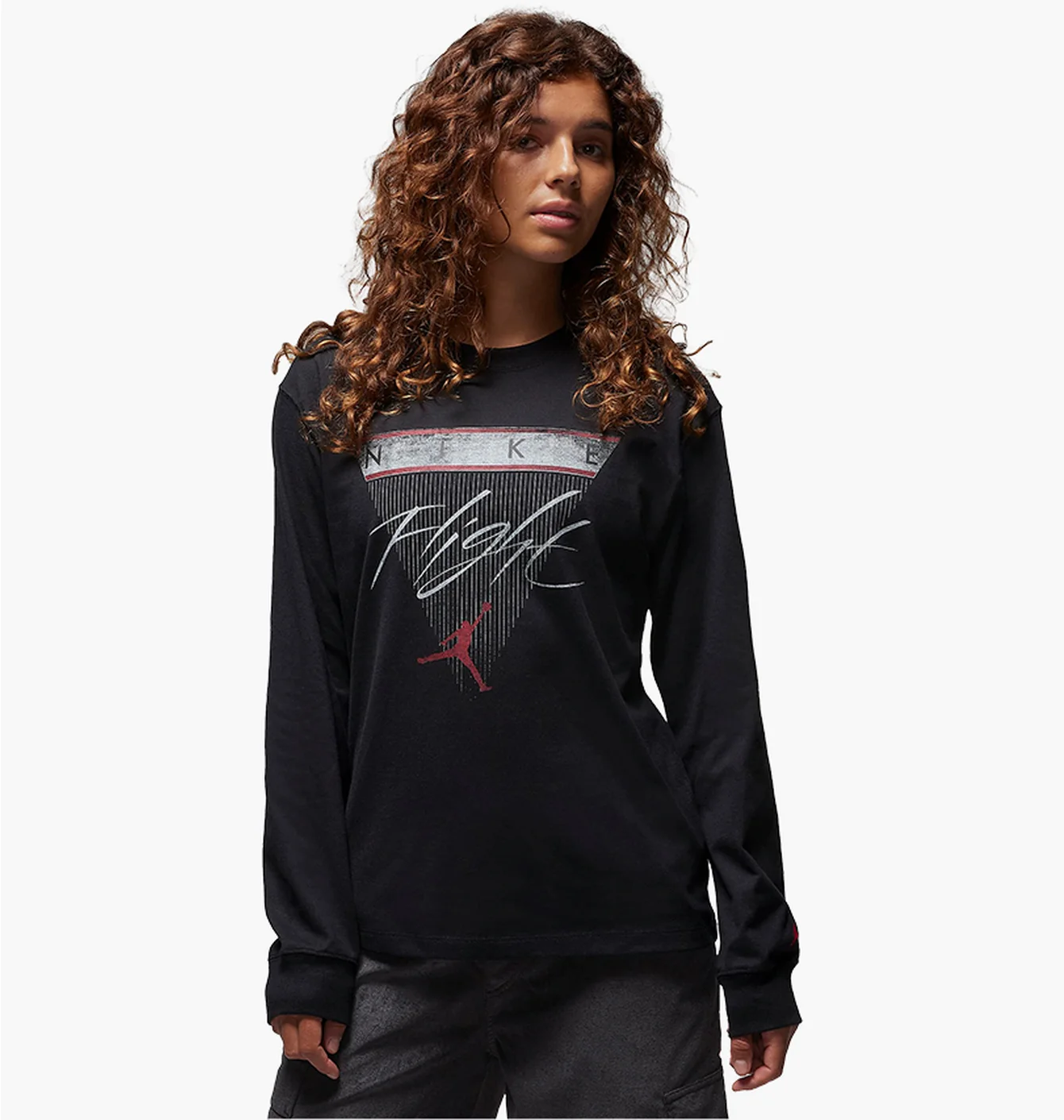 Лонгслів жіночий Air Jordan T-Shirt Black FD7205-010
