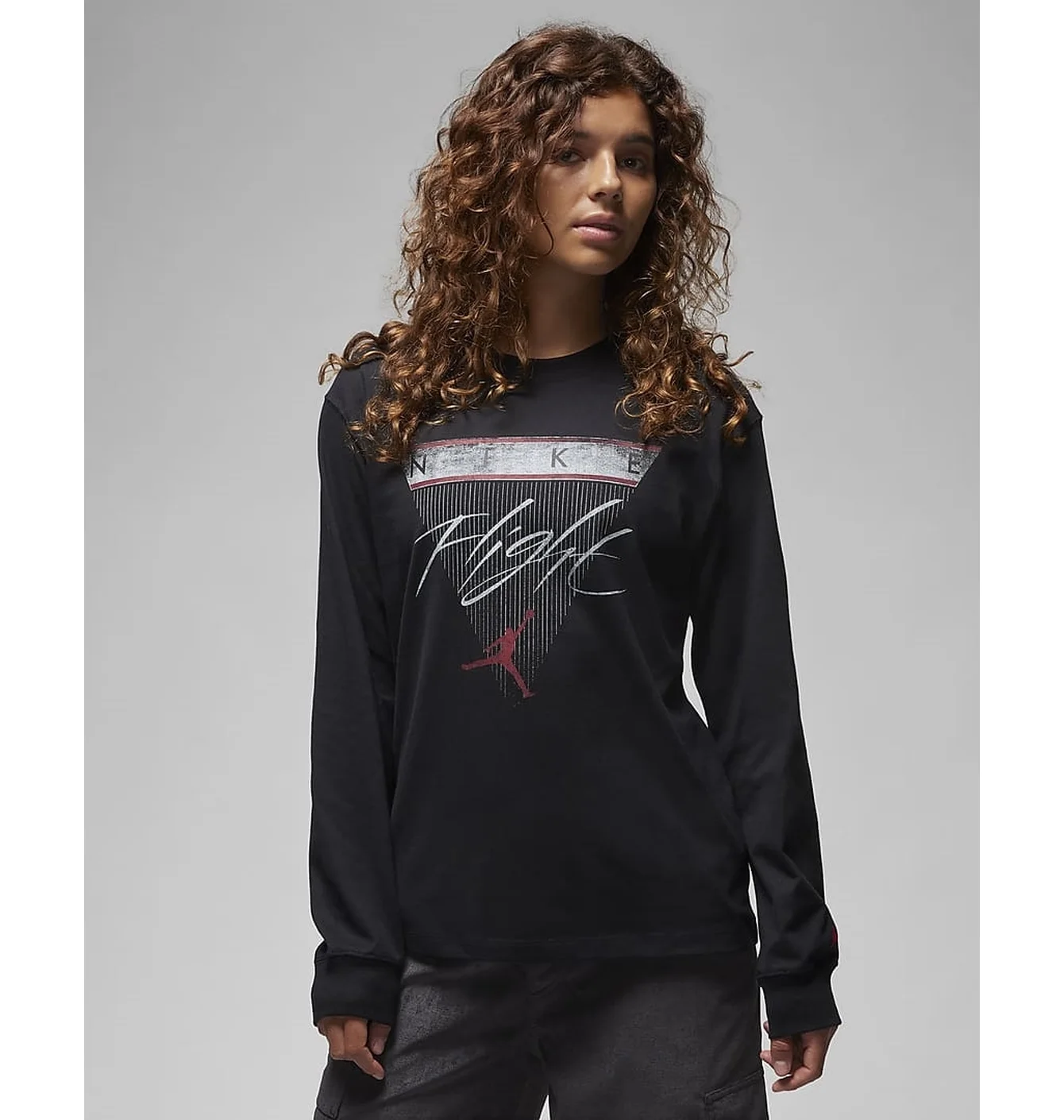 Лонгслів жіночий Air Jordan T-Shirt Black FD7205-010