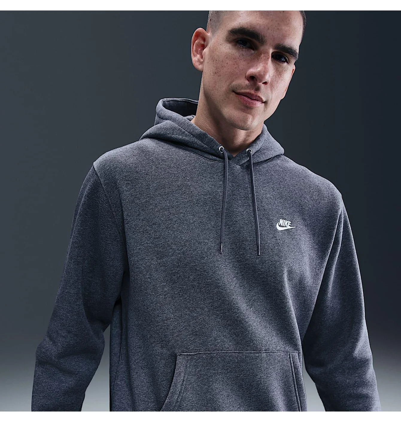 Худі чоловіче Nike Club Grey FN3859-071