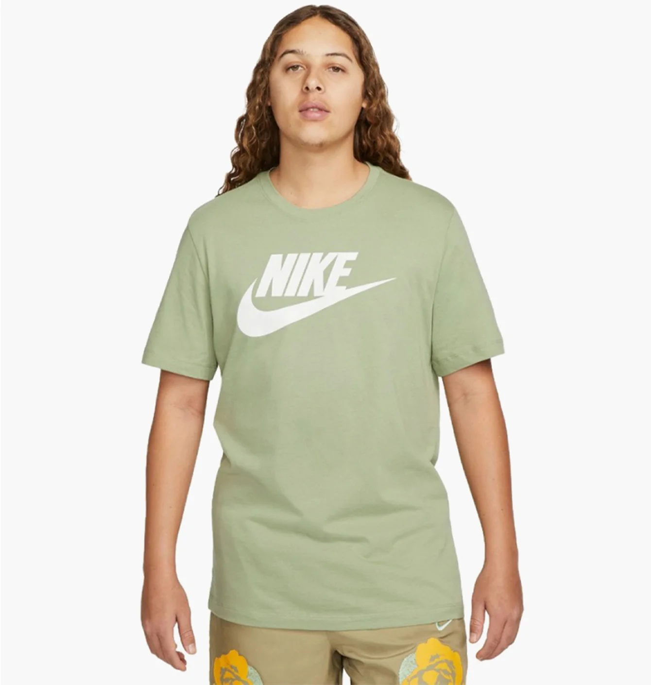 Футболка чоловіча Nike Nsw Tee Icon Futura Olive AR5004-386