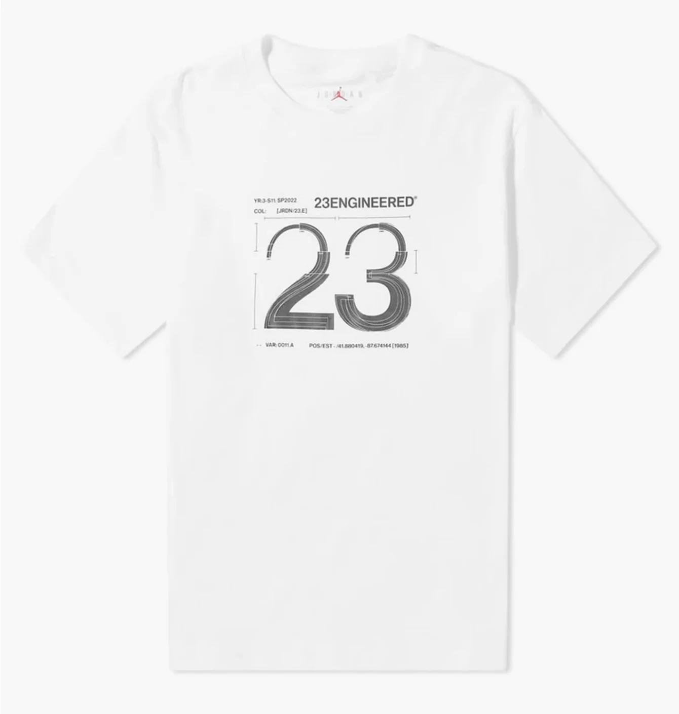 Футболка чоловіча Air Jordan M J 23Eng Stmt 85 Ss Tee White Dh8912-100