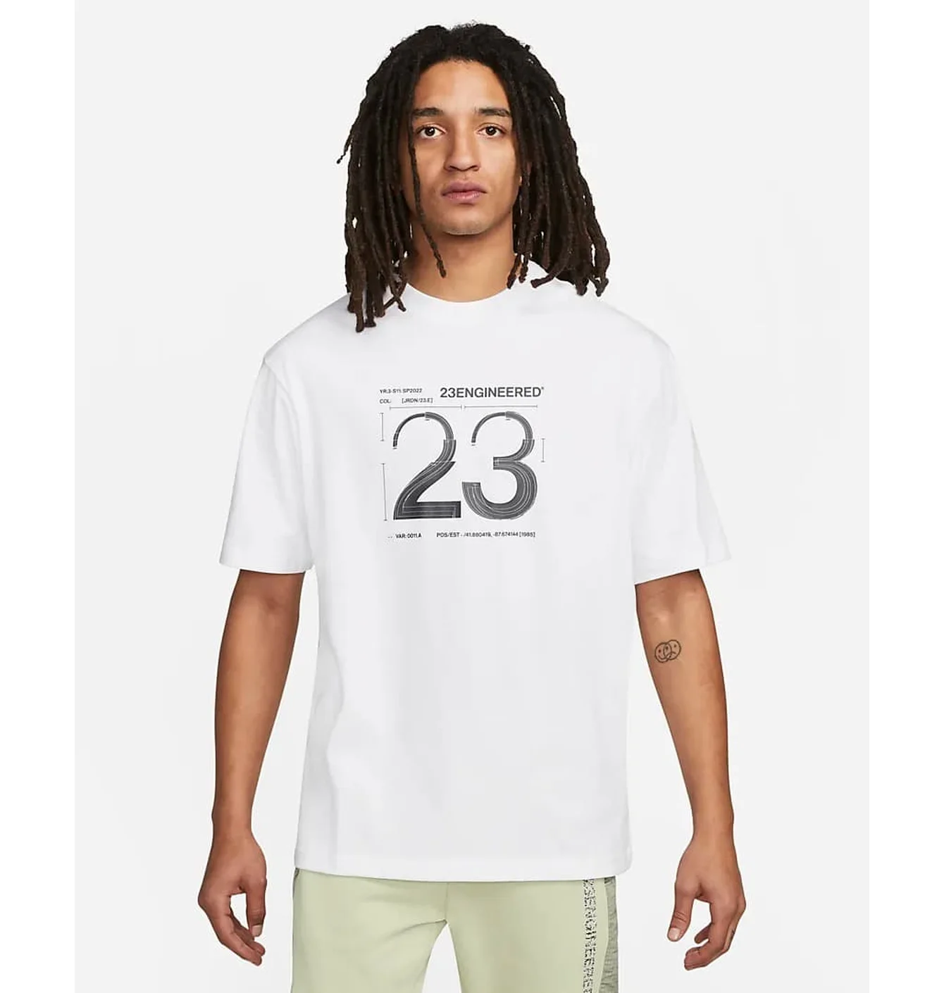 Футболка чоловіча Air Jordan M J 23Eng Stmt 85 Ss Tee White Dh8912-100