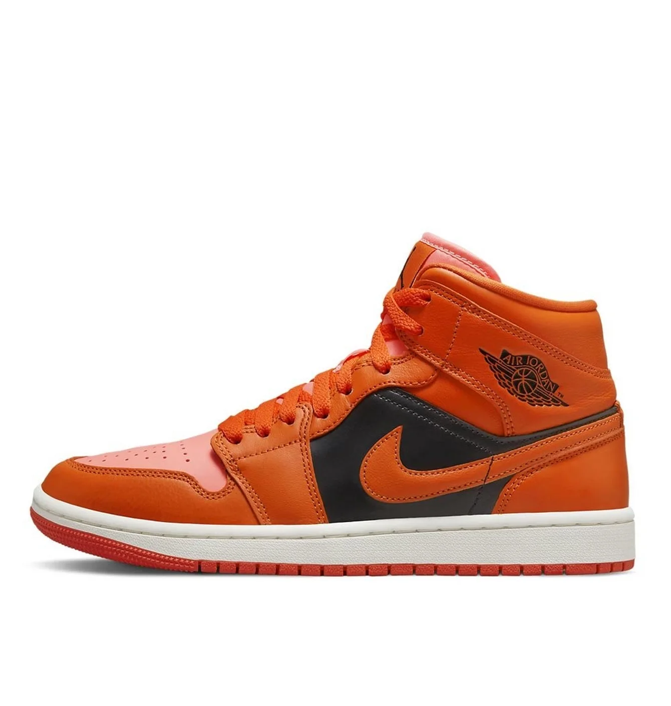 Кросівки жіночі Air Jordan 1 Mid Orange/Black Dm3381-600
