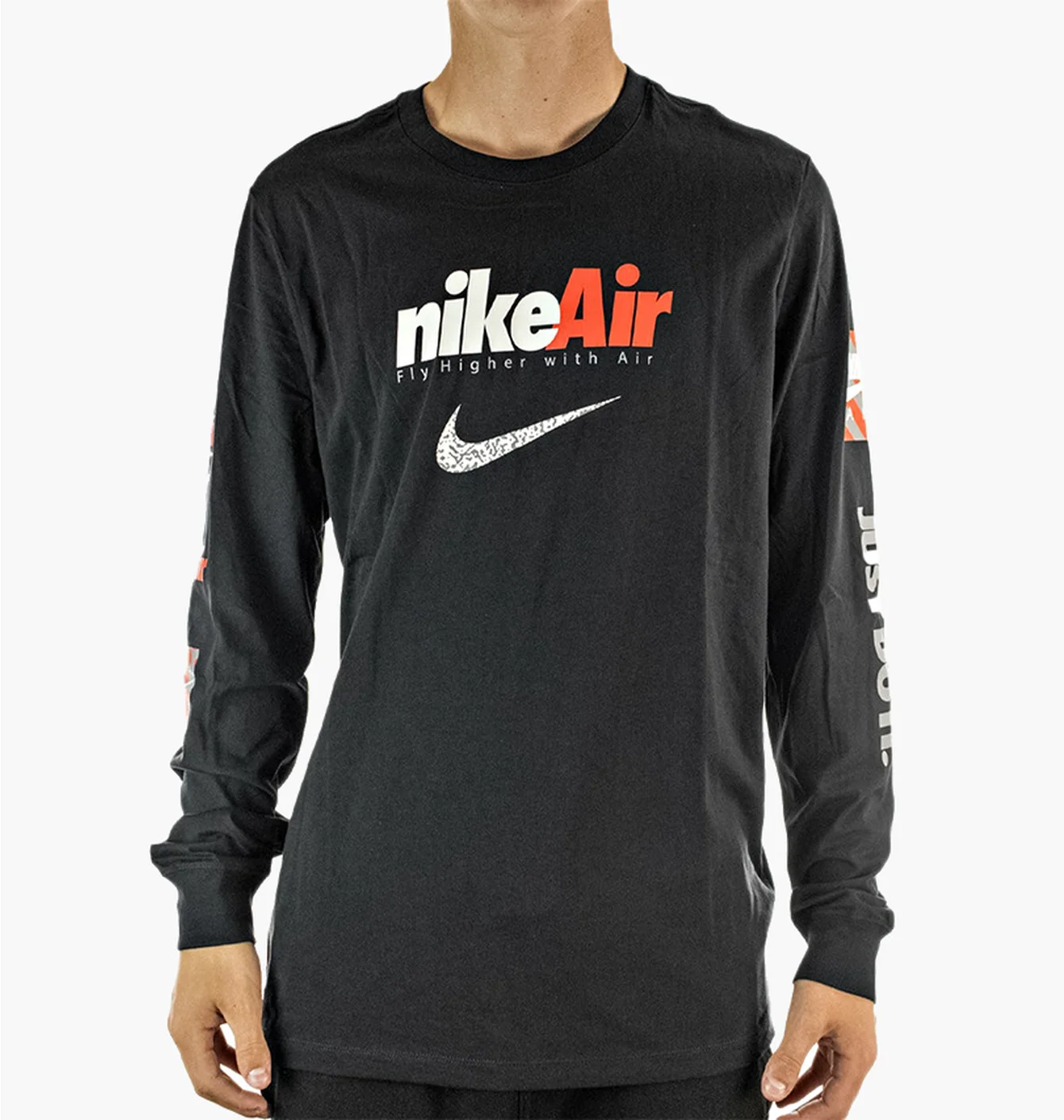 Лонгслів чоловічий Nike M Nsw Tee Ls Swoosh By Air Gx Black DJ1415-010