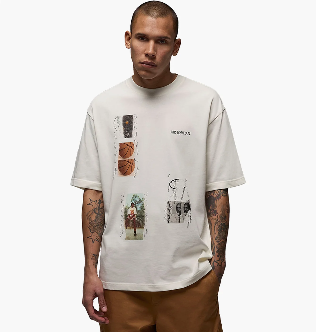 Футболка чоловіча Air Jordan Flight Heritage T-Shirt Beige FN5986-133