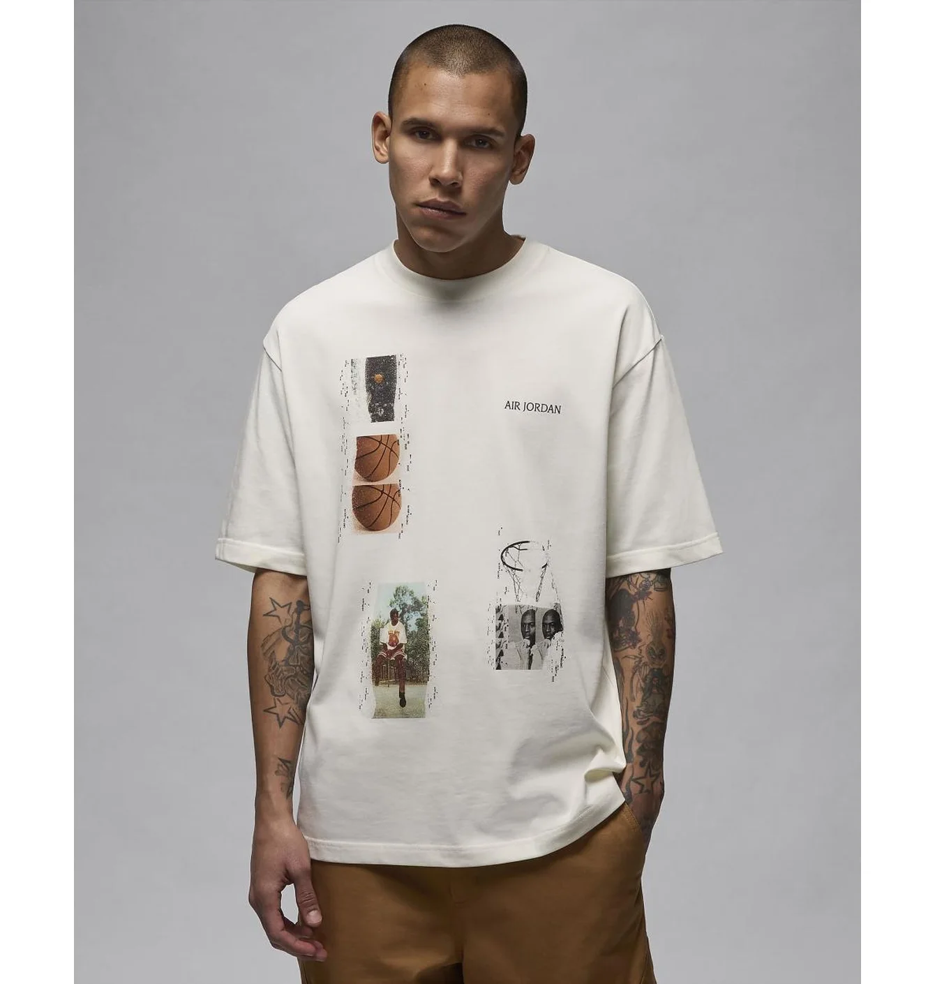 Футболка чоловіча Air Jordan Flight Heritage T-Shirt Beige FN5986-133