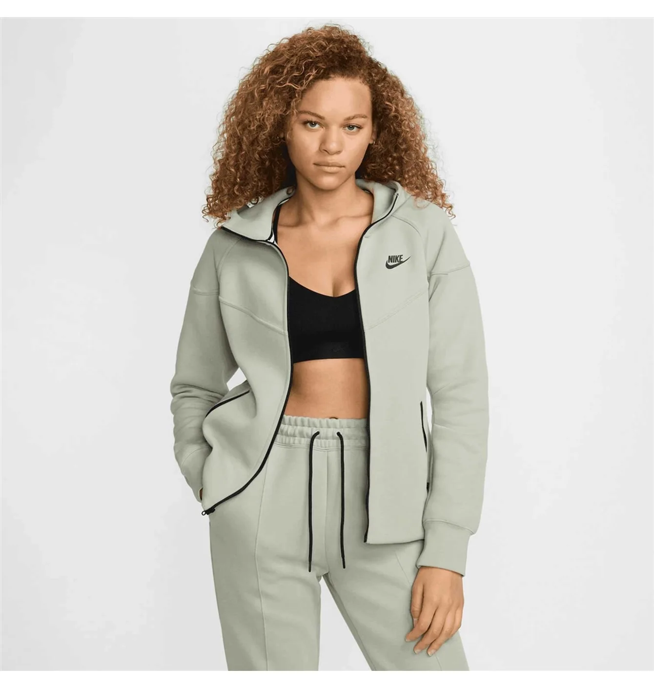 Толстовка жіноча Nike Tech Fleece Windrunner Grey FB8338-370