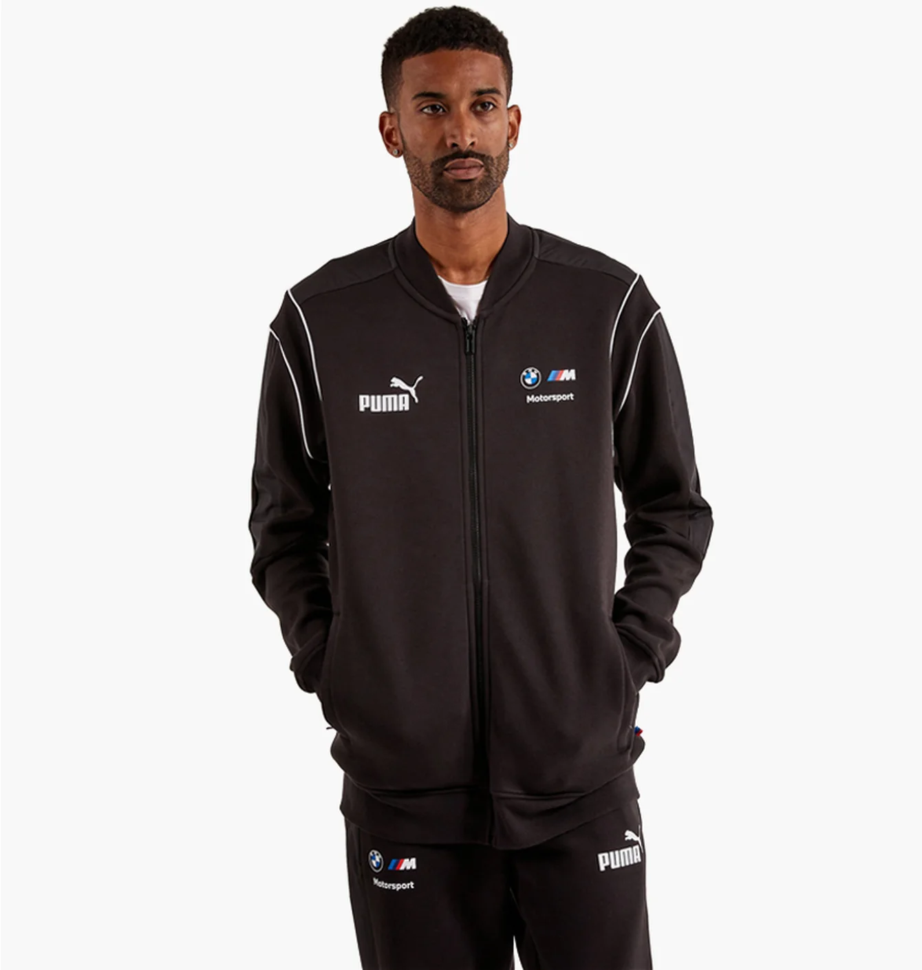 Олімпійка чоловіча Puma Bmw Motorsport Mt7 Sweat Jacket Black 621213-01