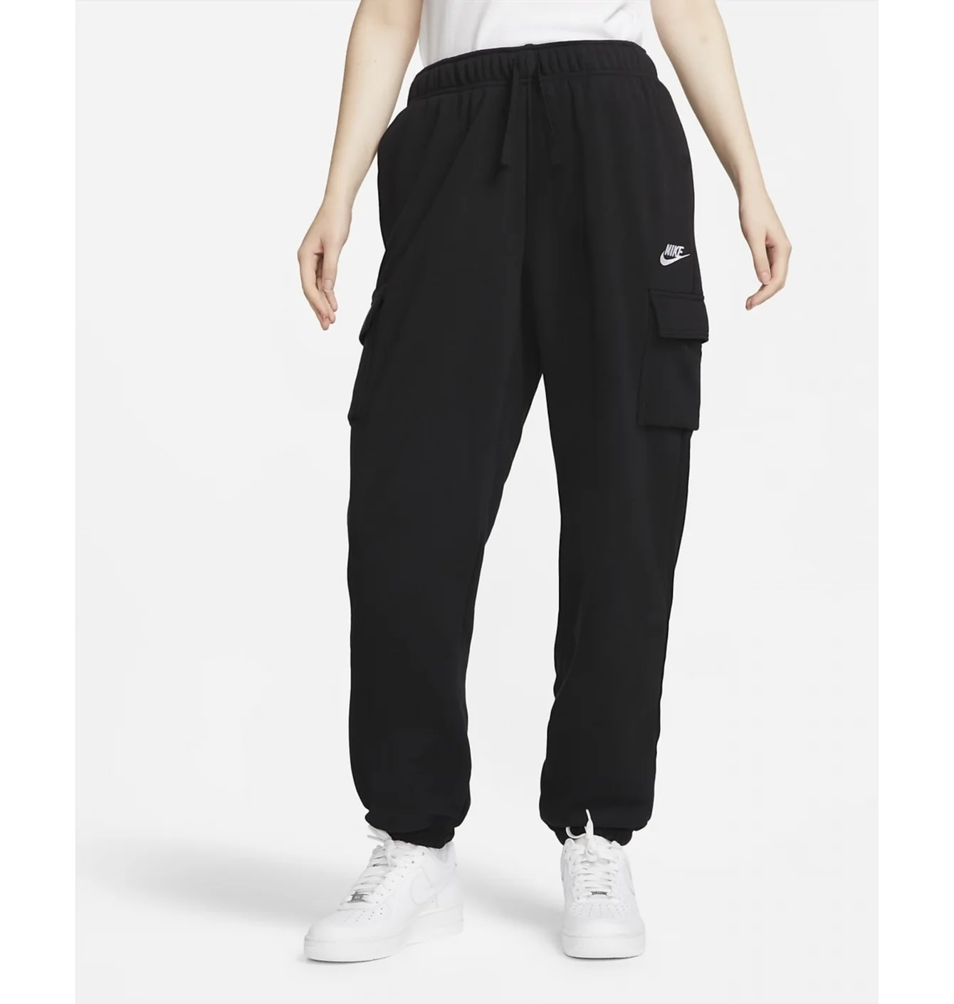 Штани жіночі Nike Nsw Club Fleece Cargo Pants Black Dq5196-010