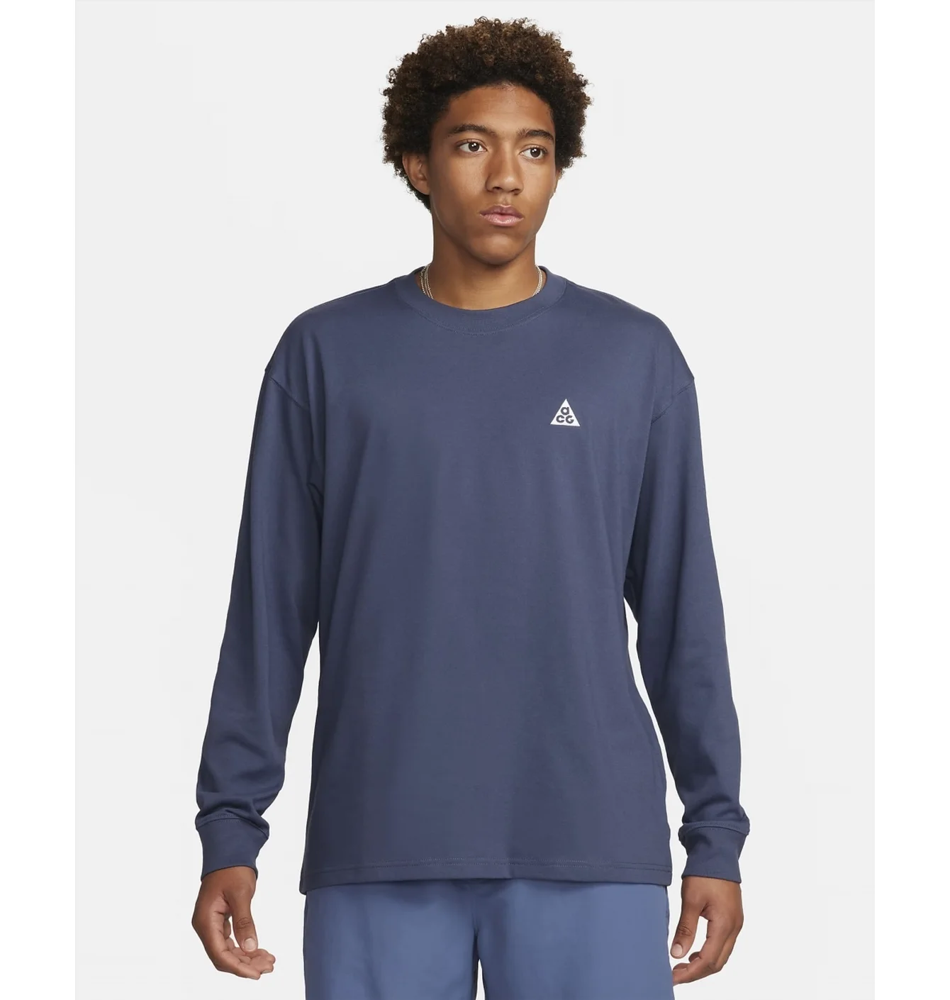 Лонгслів чоловічий Nike Acg Long-Sleeve T-Shirt Blue FQ3738-437