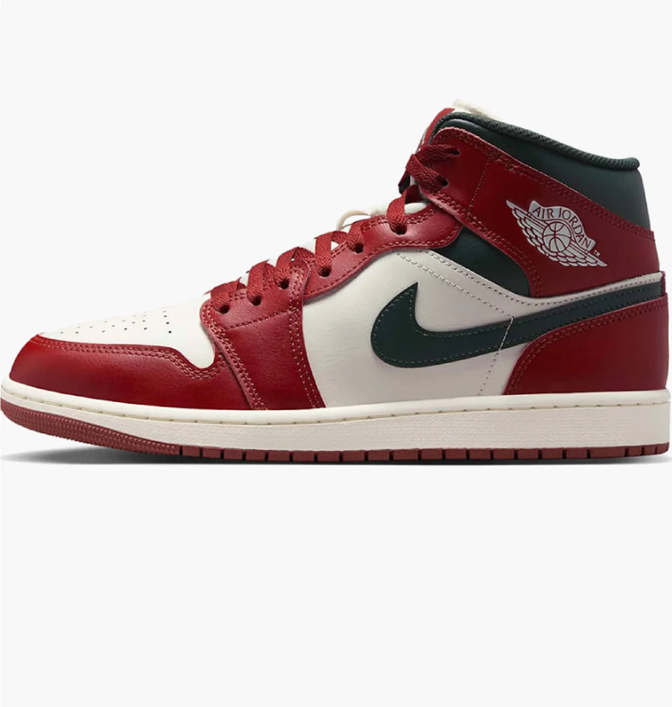 Кросівки чоловічі Air Jordan 1 Mid Red/Beige DQ8426-105