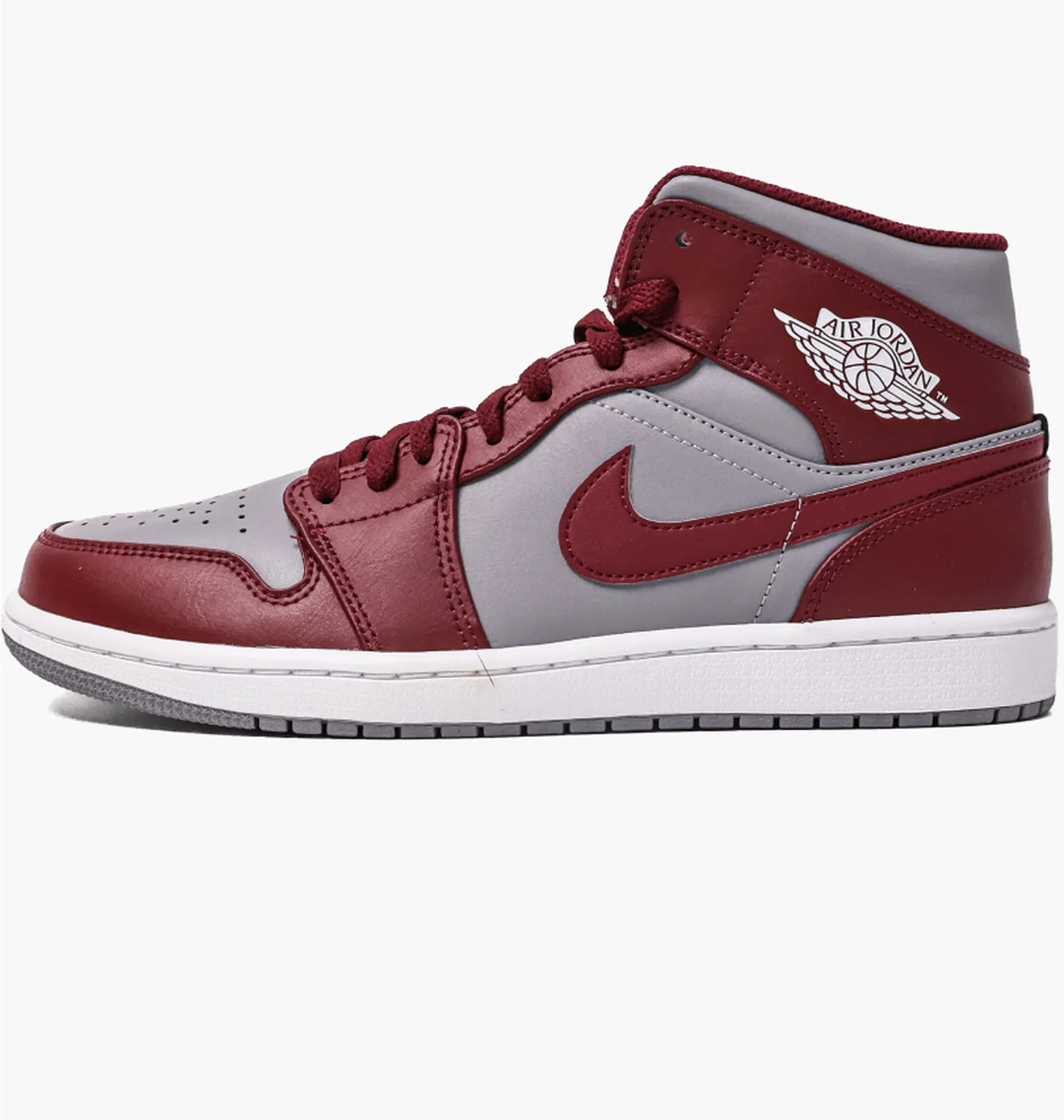 Кросівки чоловічі Air Jordan 1 Mid Red/Grey Dq8426-615