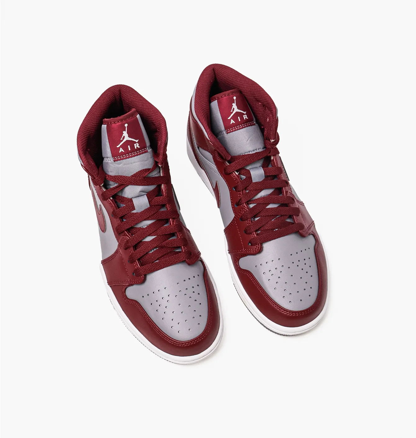 Кросівки чоловічі Air Jordan 1 Mid Red/Grey Dq8426-615