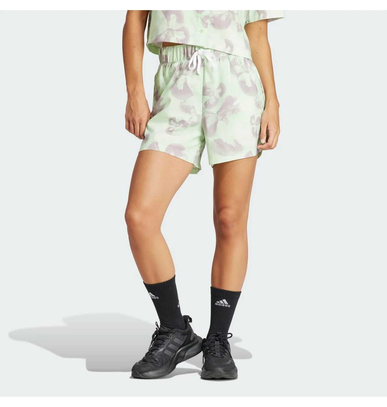 Шорти жіночі Adidas Floral Graphic Green IS4250