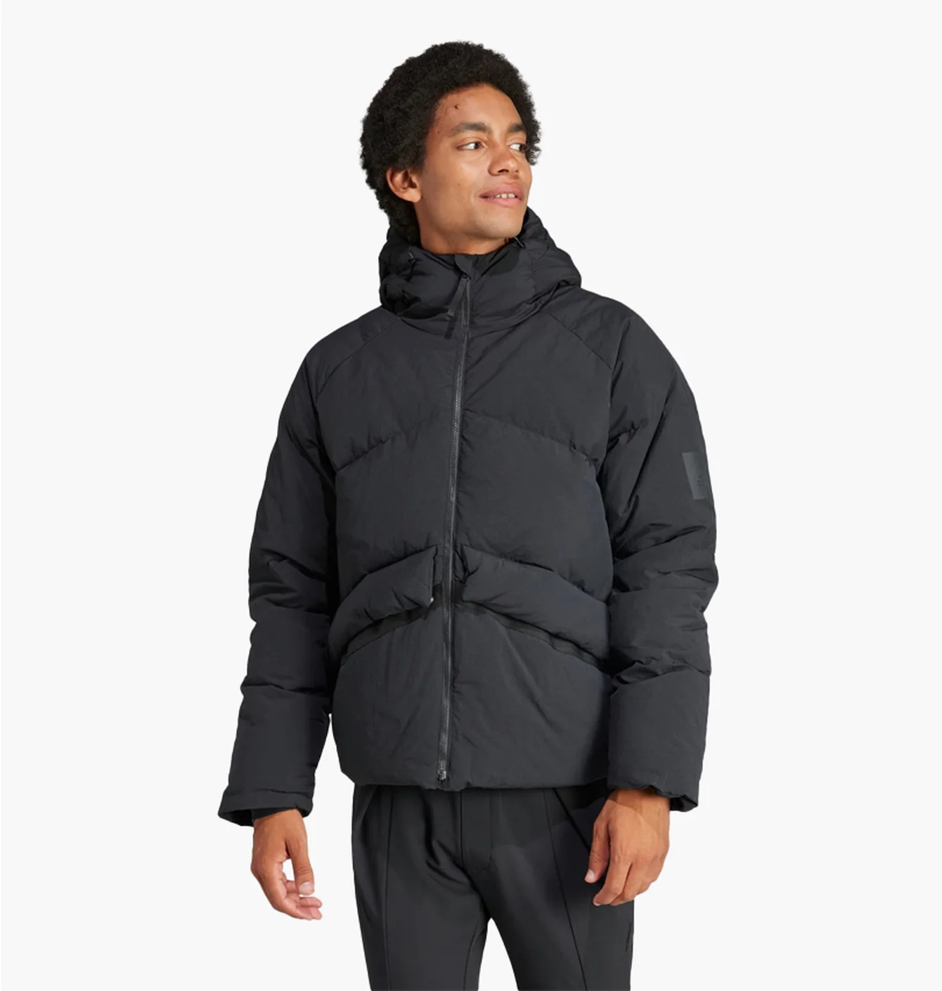 Пуховик чоловічий Adidas Big Baffle Jacket Black IK3156