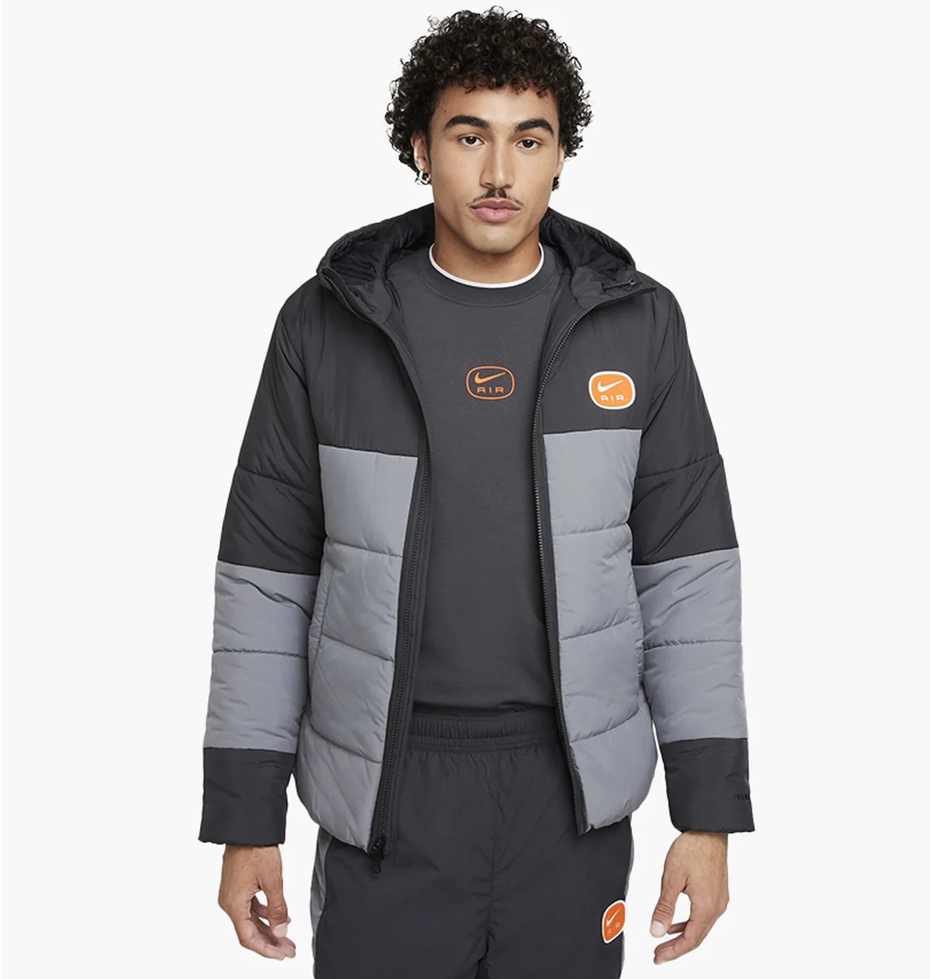 Куртка чоловіча Nike Nsw Sw Air Syn Fill Jkt Black/Grey HM0198-060
