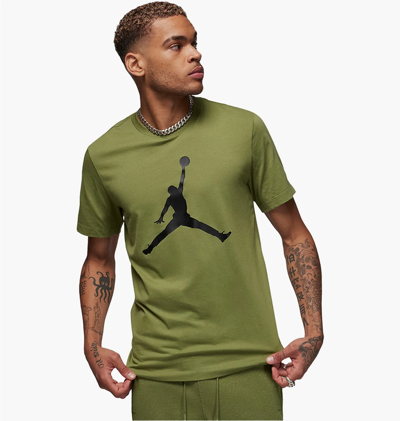 Футболка чоловіча Air Jordan Jumpman T-Shirt Olive CJ0921-342