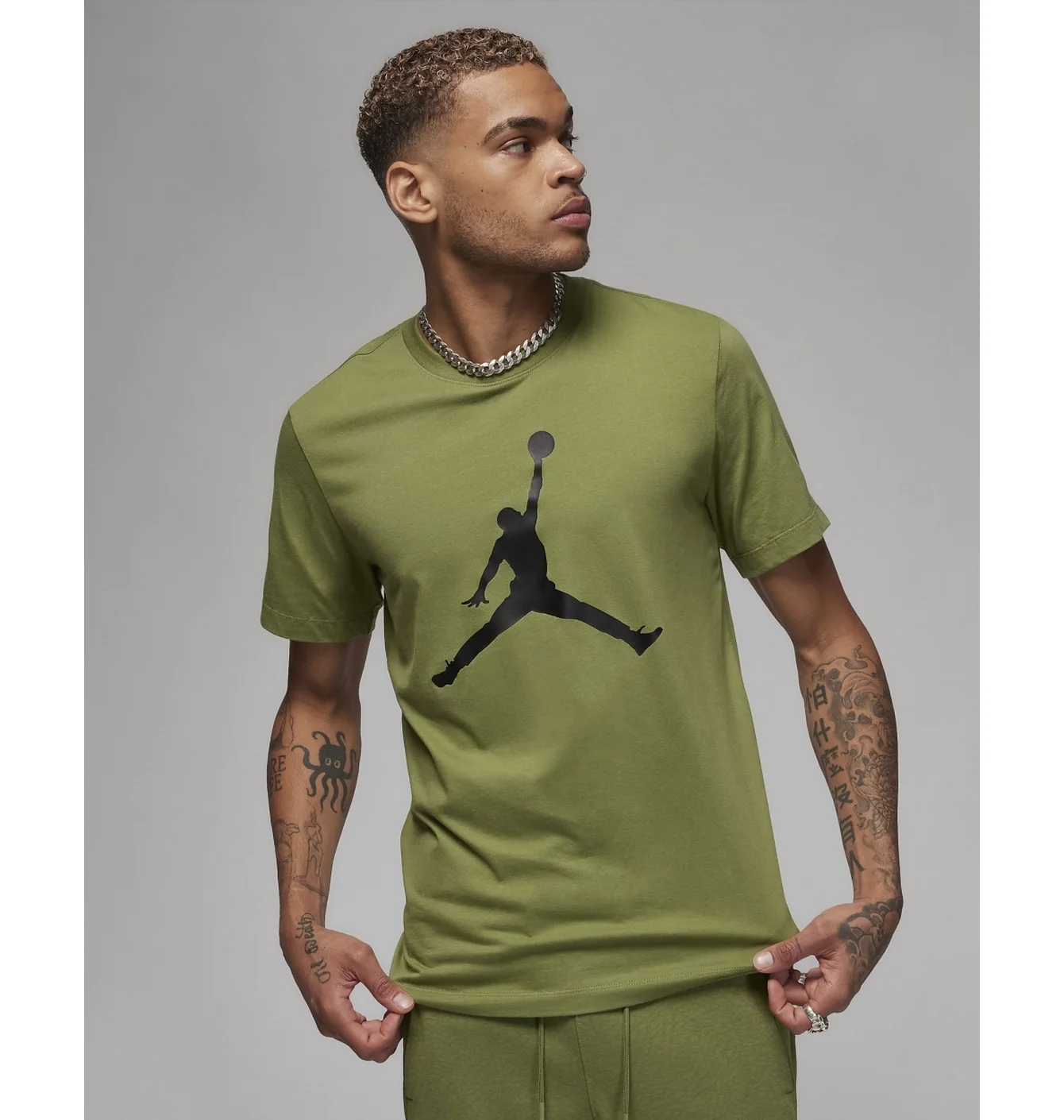 Футболка чоловіча Air Jordan Jumpman T-Shirt Olive CJ0921-342