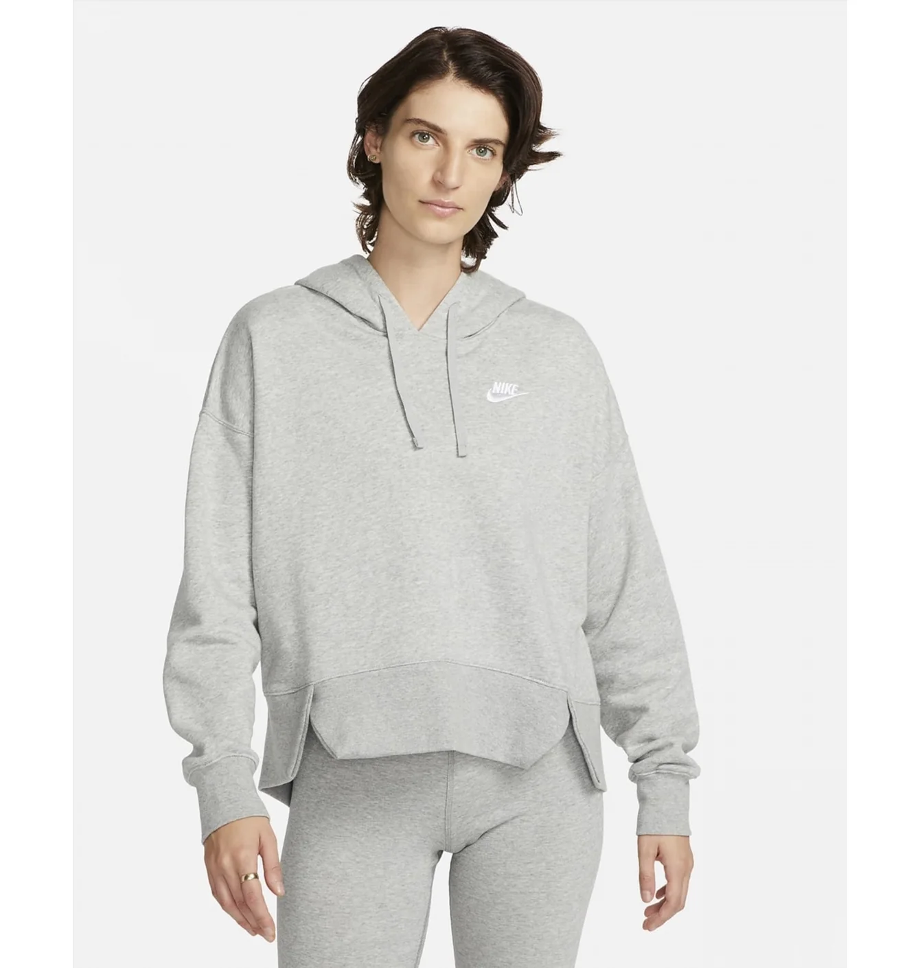 Худі жіноче Nike Club Fleece Hoodie Grey Dv5645-063