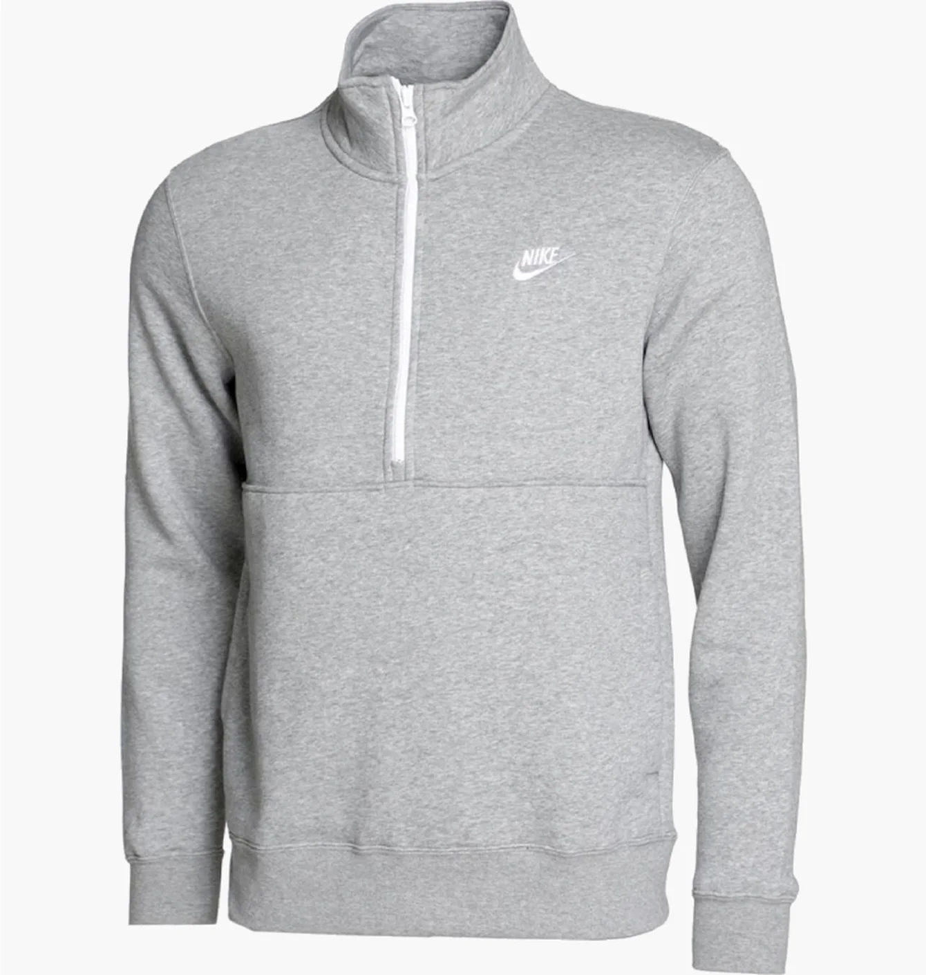 Кофта чоловіча Nike Club 1/2 Zip Fleece Grey FN3864-063