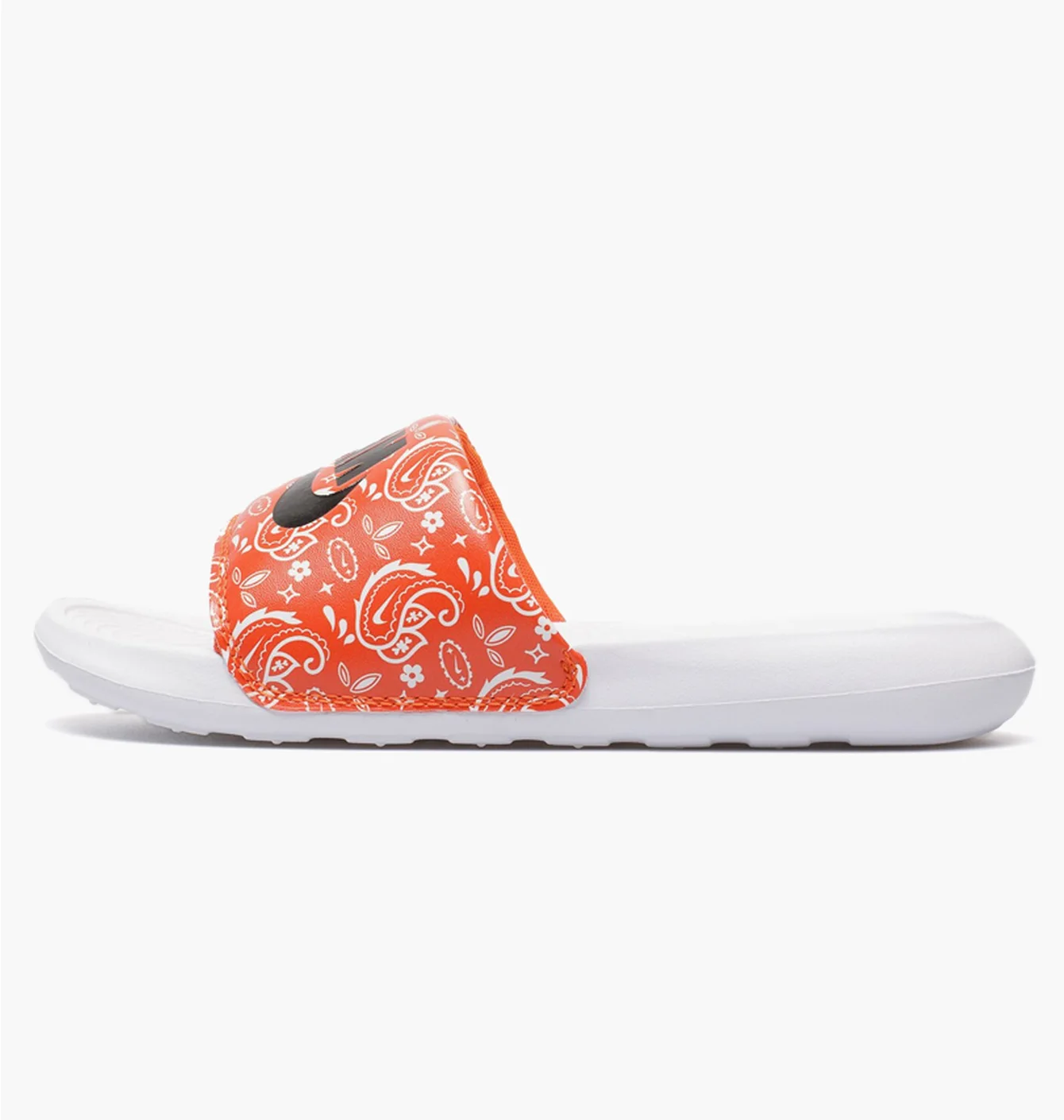 Тапочки жіночі Nike Victori One Slide Print White/Orange Cn9676-800