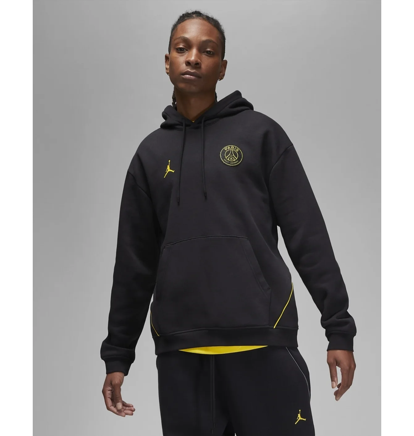 Худі чоловіче Air Jordan Paris Saint-Germain Pullover Hoodie Black Dv0611-010