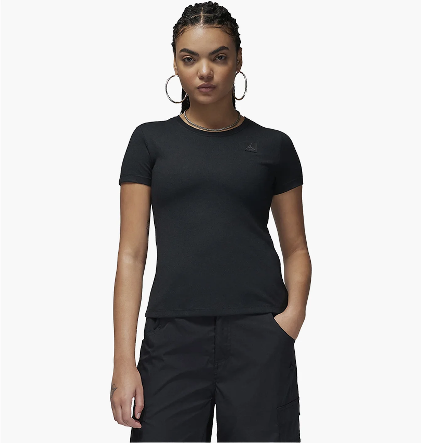 Футболка жіноча Air Jordan Essentials Slim Short-Sleeve T-Shirt Black FQ3565-010