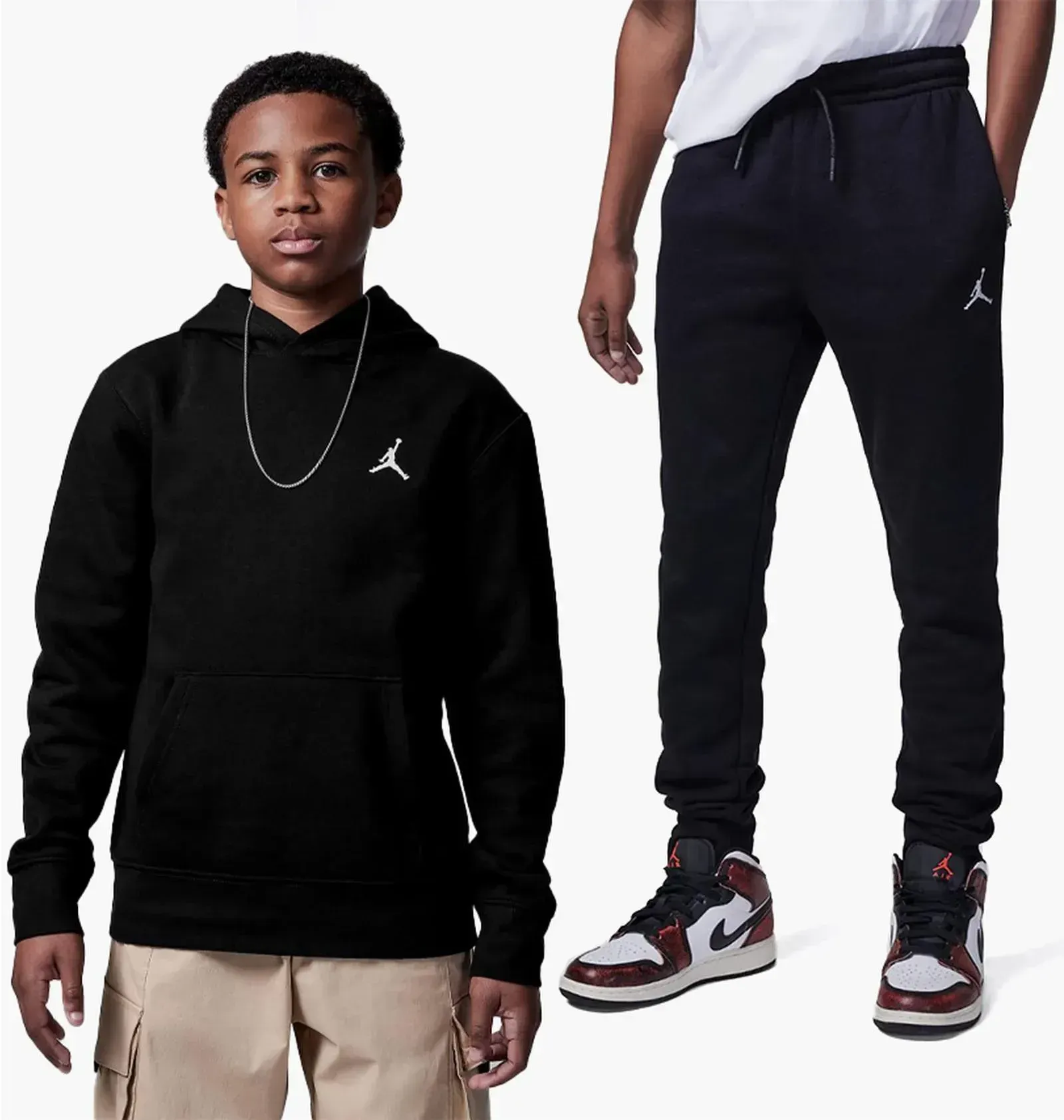 Спортивний костюм дитячий Jordan Mj Brooklyn Black (95D232-023__95D234-023)