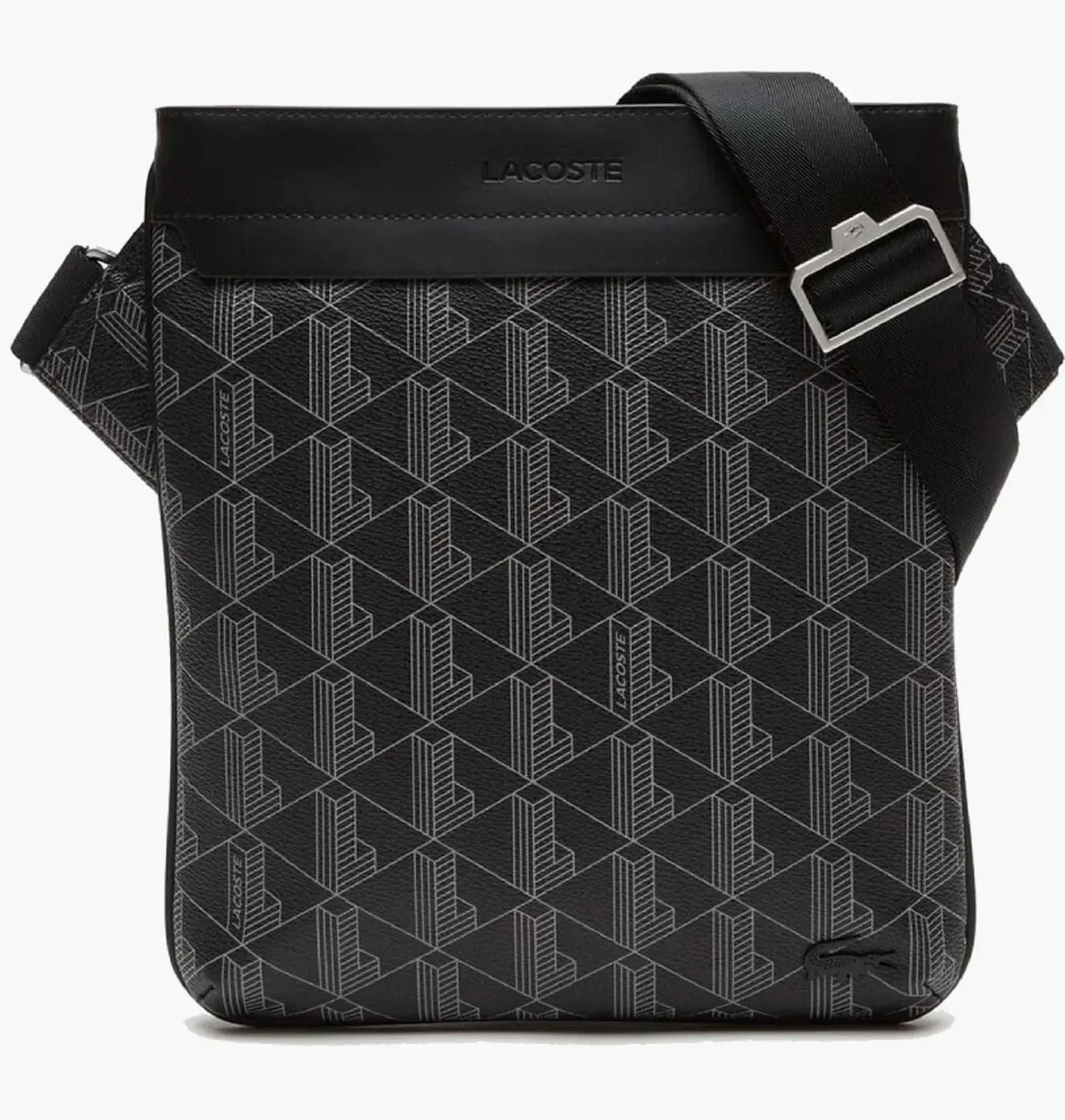 Сумка через плече Lacoste Monogram Black (NH4260LX-0-H45)