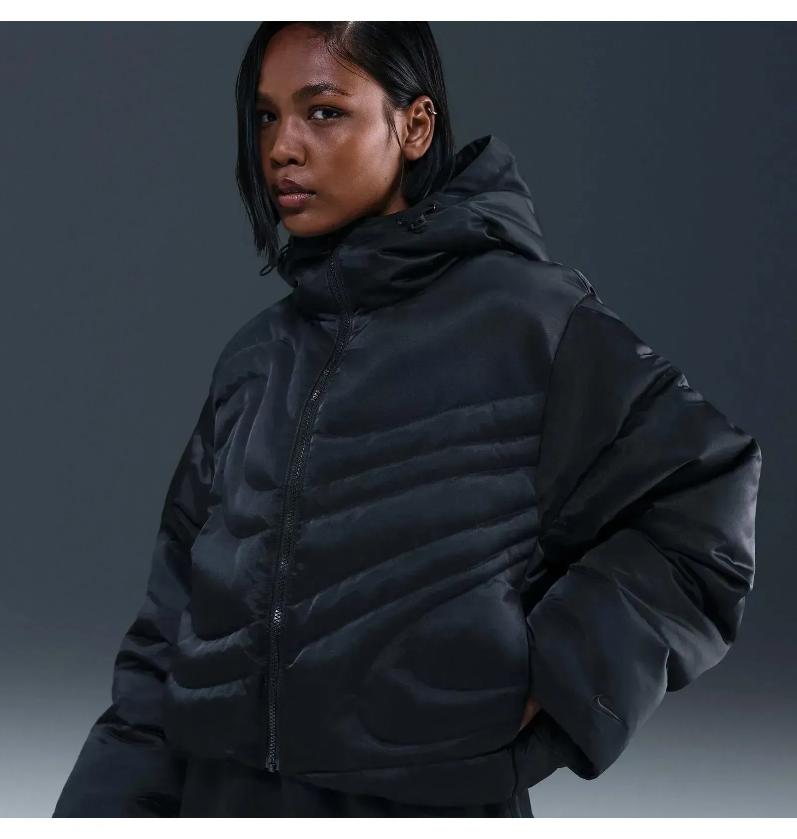 Куртка жіноча Nike Swoosh Therma-Fit Black (IB2005-010)