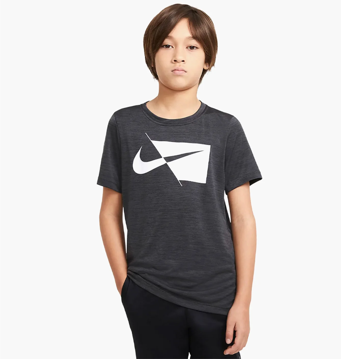 Футболка дитяча Nike B Nk Df Hbr Ss Top Grey DA0282-010