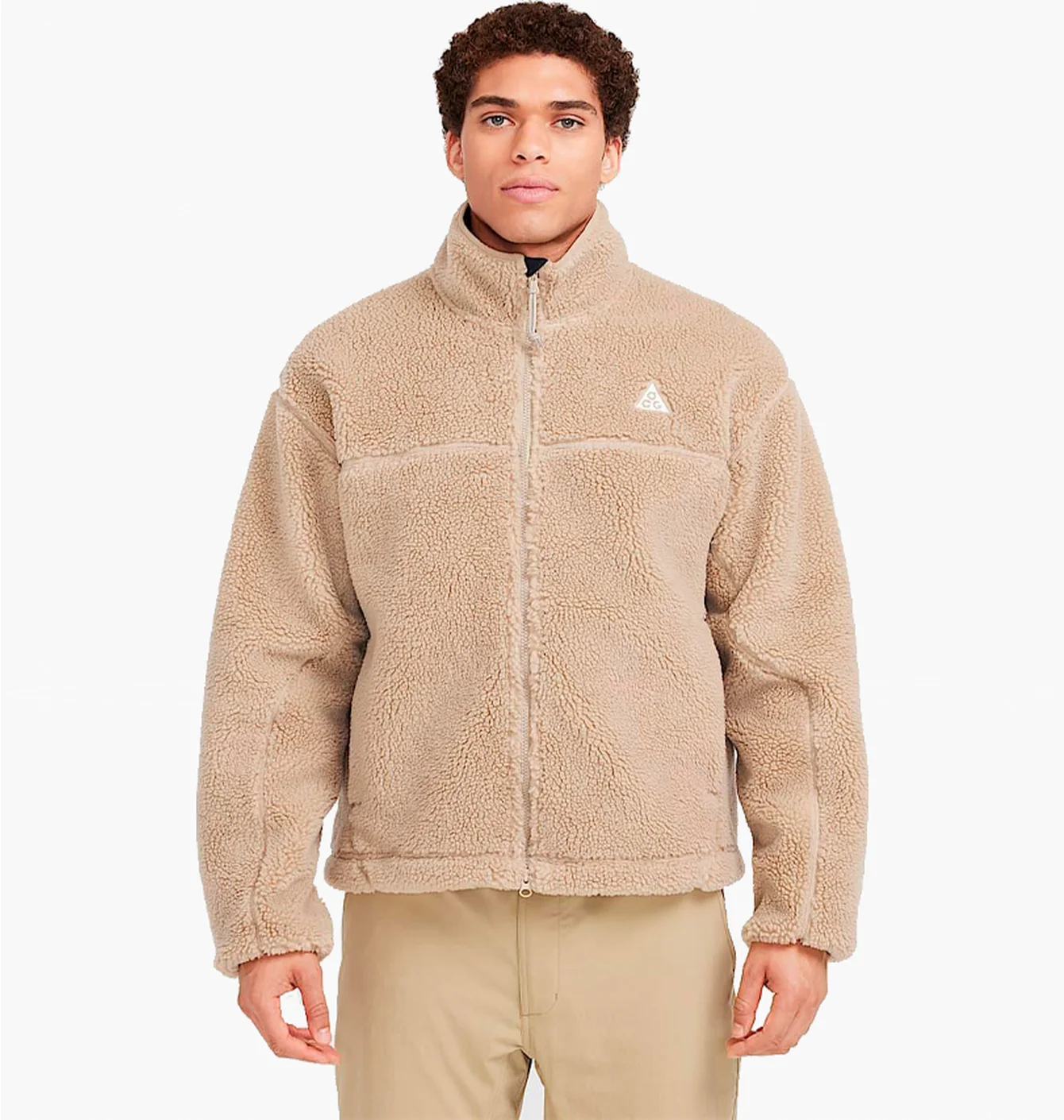 Куртка чоловіча Nike Acg Canwell Glacier Therma-Fit Adv Windproof Half-Z Beige FV8653-247