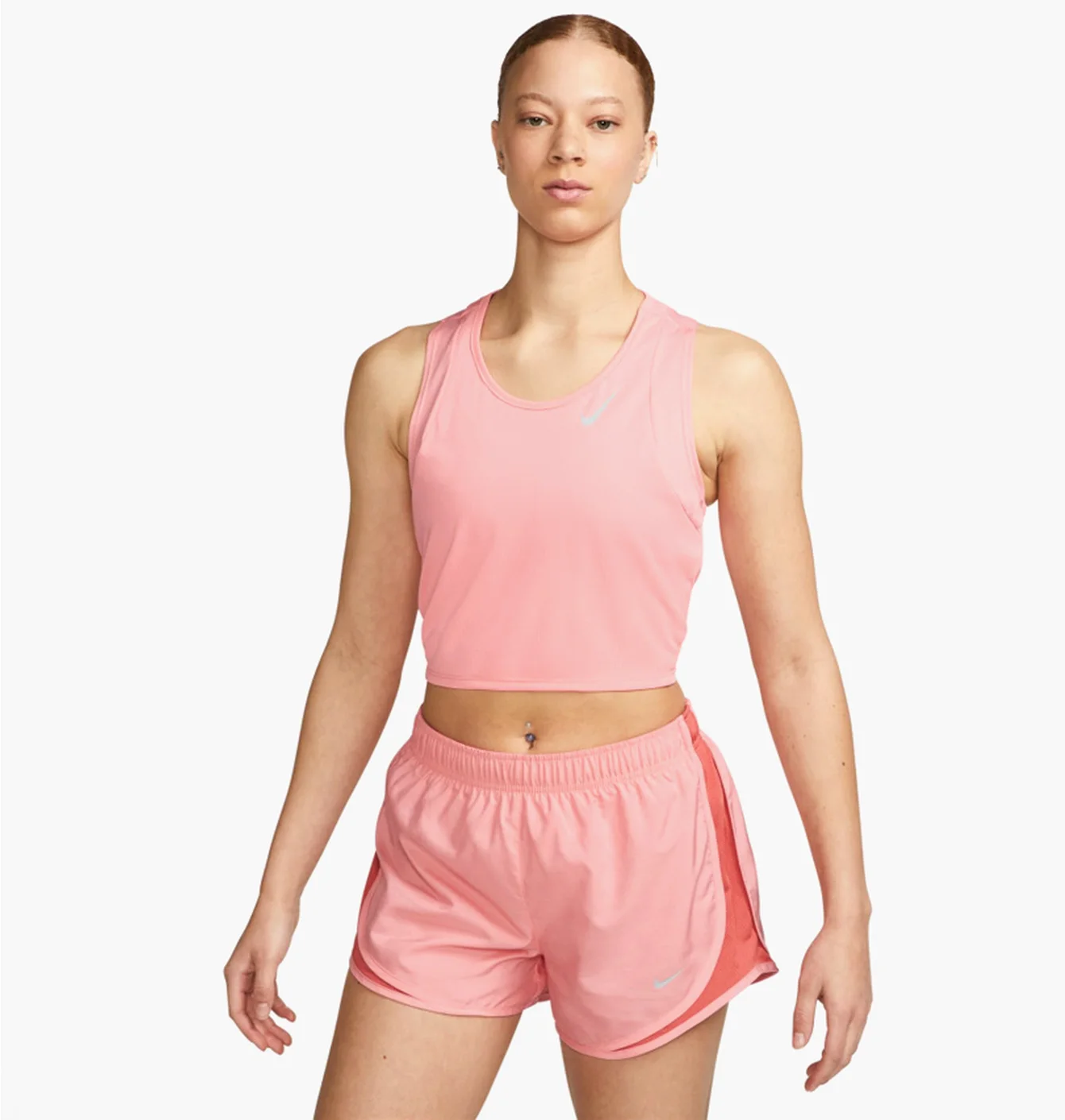 Майка жіноча Nike W Fast Df Crop Tank Pink DD5921-611