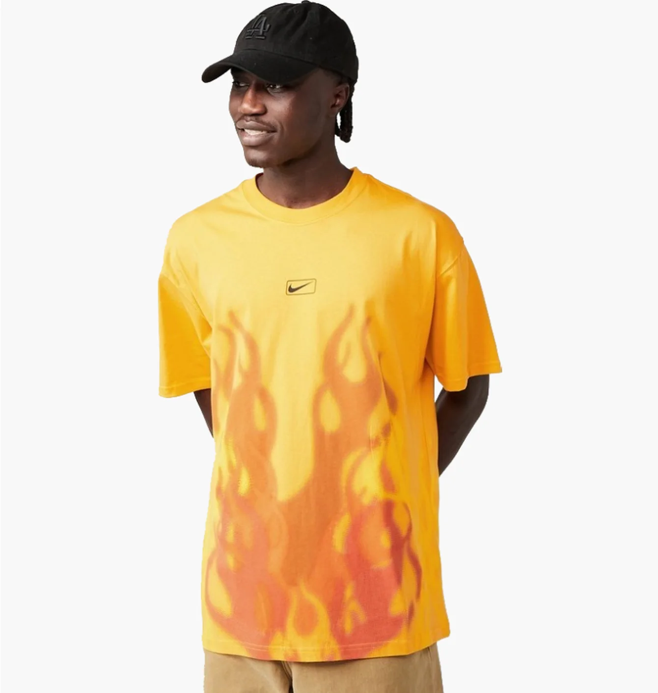 Футболка чоловіча Nike Flame Swoosh Orange HJ0766-739