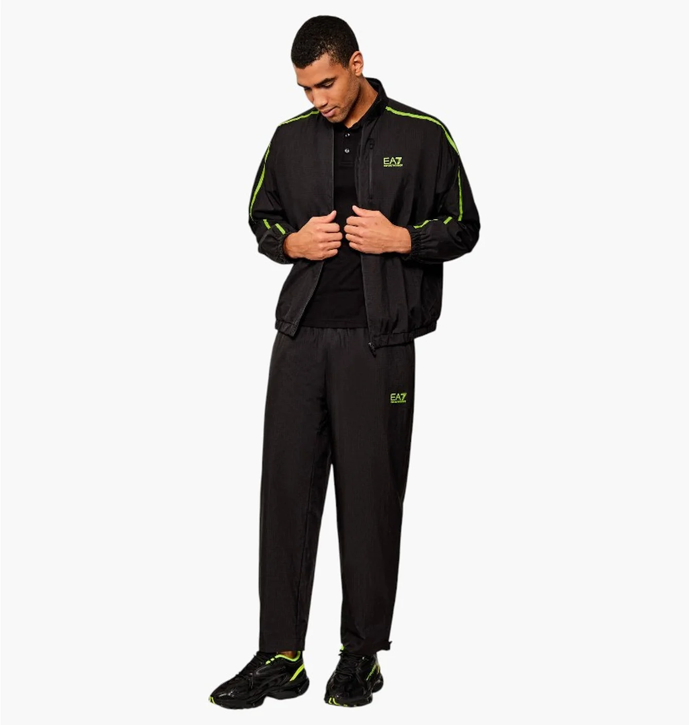 Спортивний костюм чоловічий EA7 Emporio Armani Dynamic Athlete Technical Fabric Ventus7 Black 7M000645-AF13415