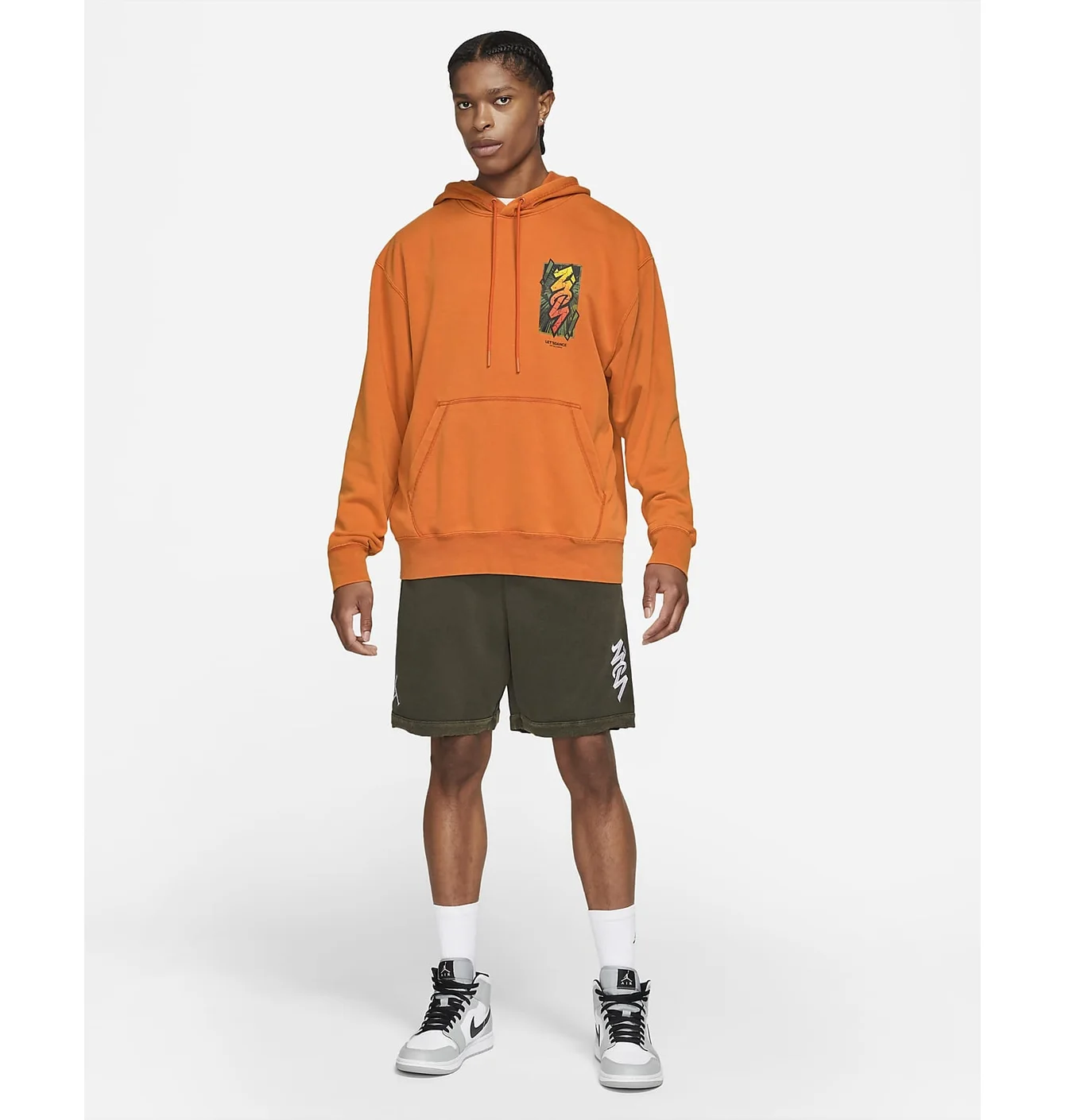 Худі чоловіче Air Jordan Mens Performance Hoodie Orange DH0598-893