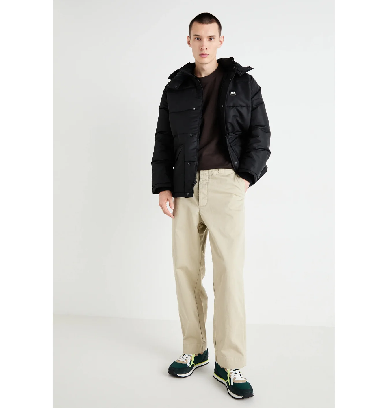Пуховик чоловічий Gap Logo Black GP022T03A-Q11