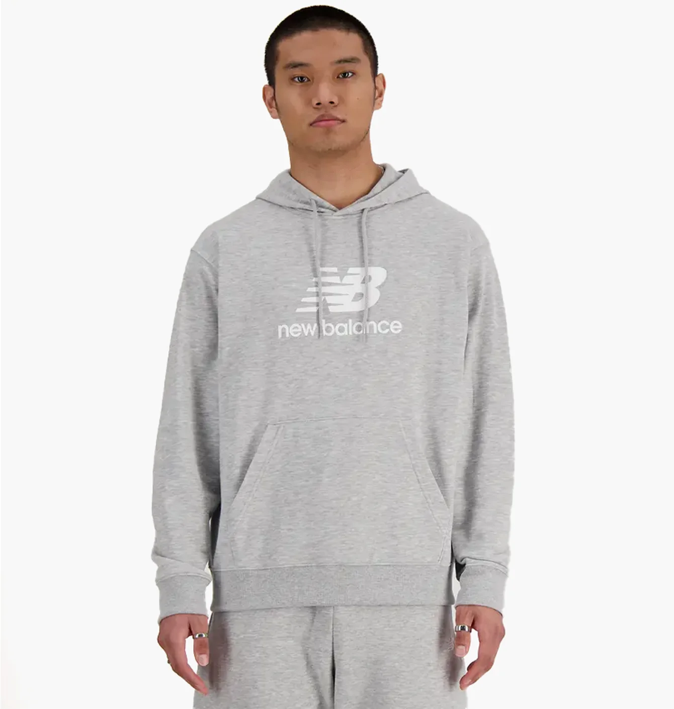 Худі чоловіче New Balance Essentials French Terry Grey MT41501AG