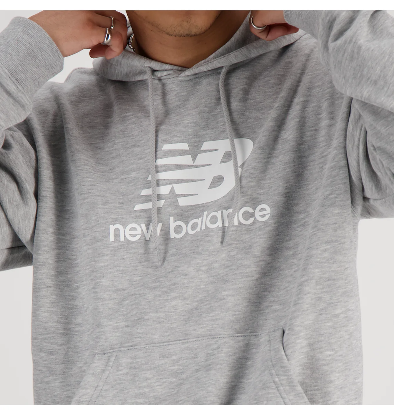 Худі чоловіче New Balance Essentials French Terry Grey MT41501AG