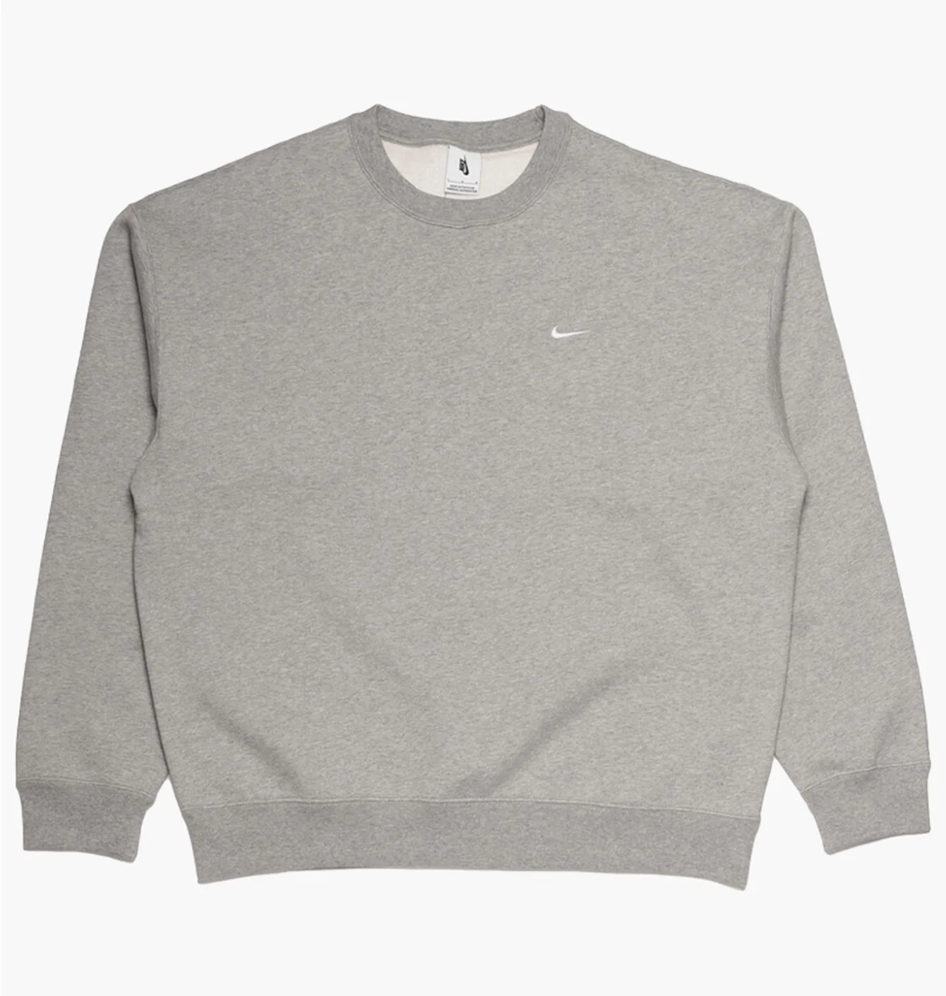Світшот чоловічий Nike Solo Swoosh Crewneck Grey DX1361-063