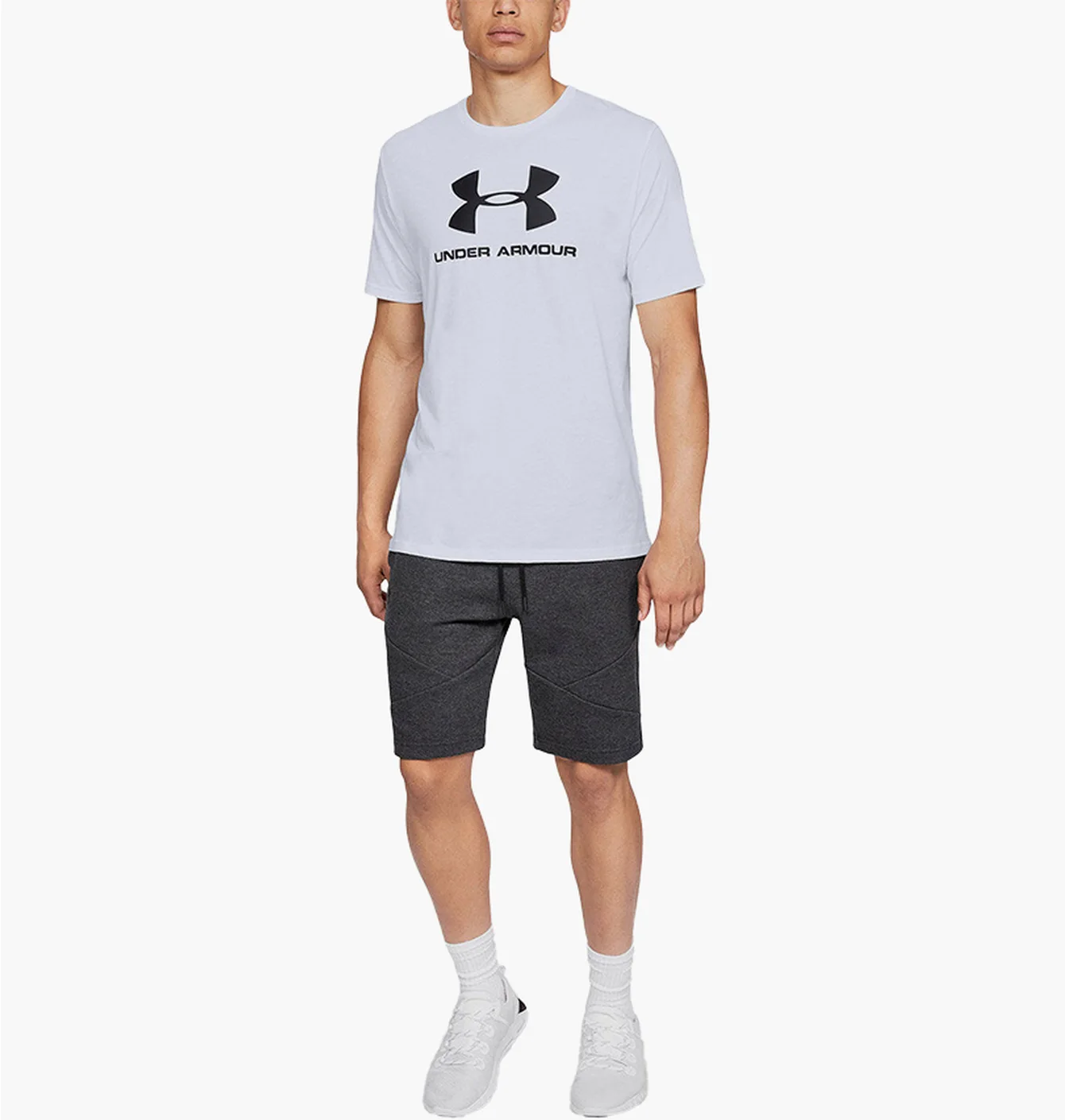 Футболка чоловіча Under Armour Sportstyle Logo Ss White 1329590-100