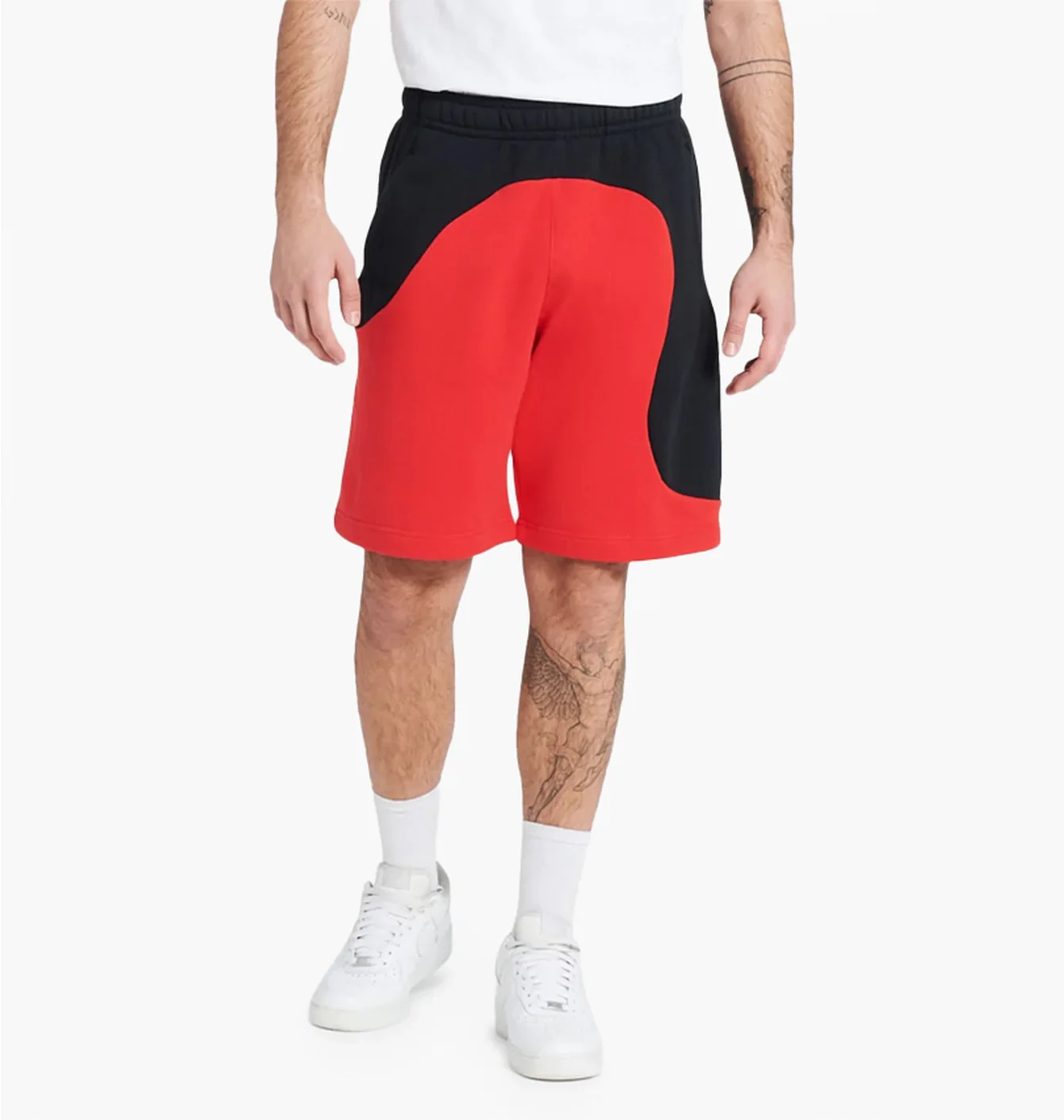 Шорти чоловічі Nike Club Fleece Color Clash Shorts Black/Red Dr9856-010