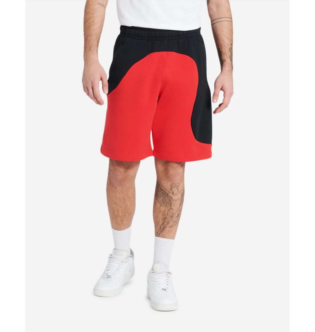 Шорти чоловічі Nike Club Fleece Color Clash Shorts Black/Red Dr9856-010