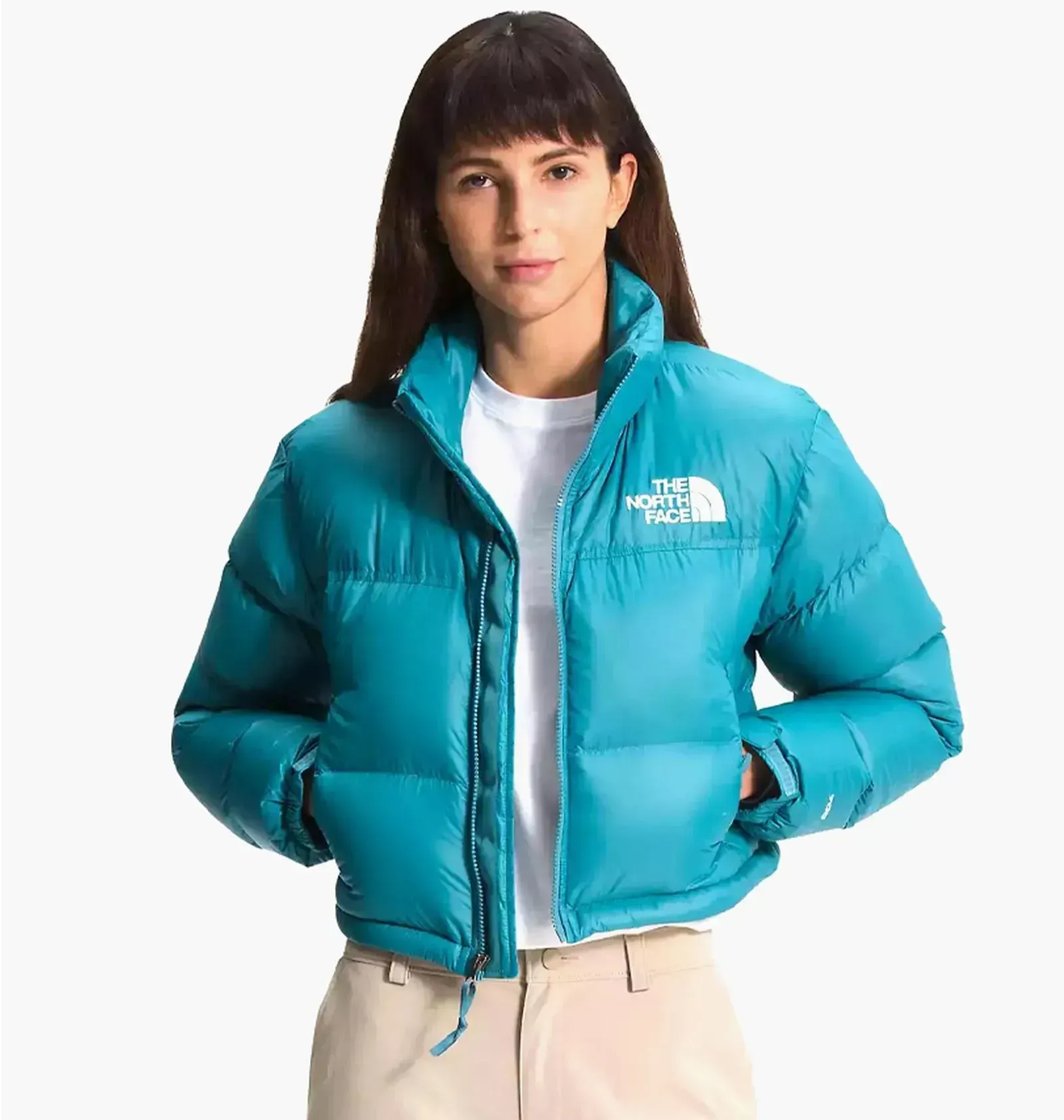 Куртка жіноча The North Face Nuptse Cropped Puffer Jacket (NF0A5GGE-4Y3)