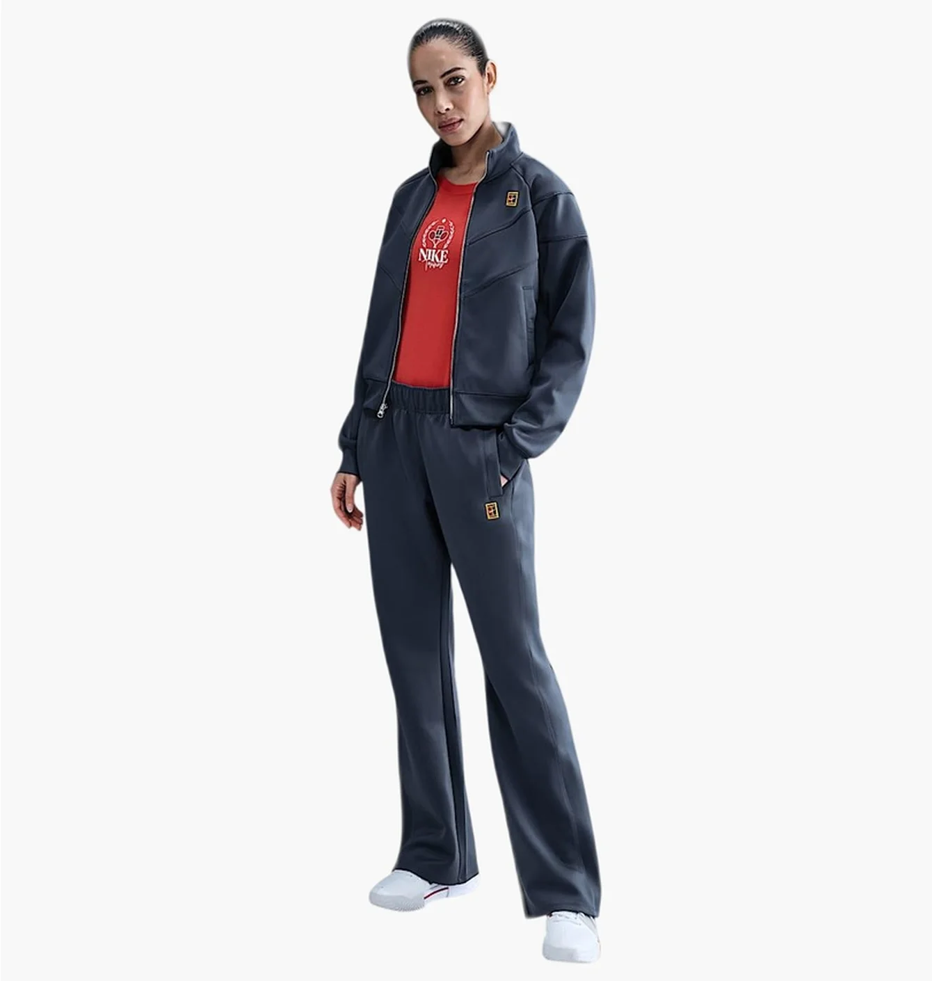 Штани жіночі Nike Court Heritage Windrunner WomenS Mid- Rise Tennis Trousers Blue FZ6509-415