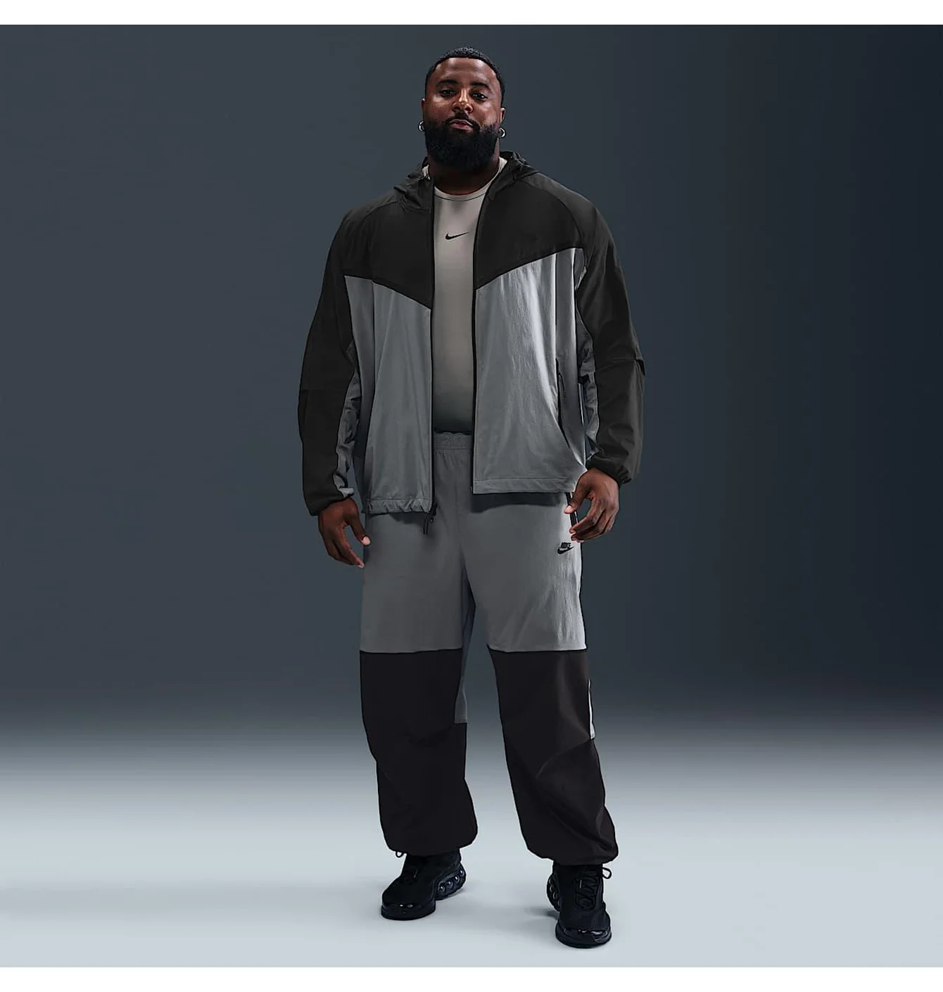 Вітровка чоловіча Nike Teechfleece Grey HM7151-065