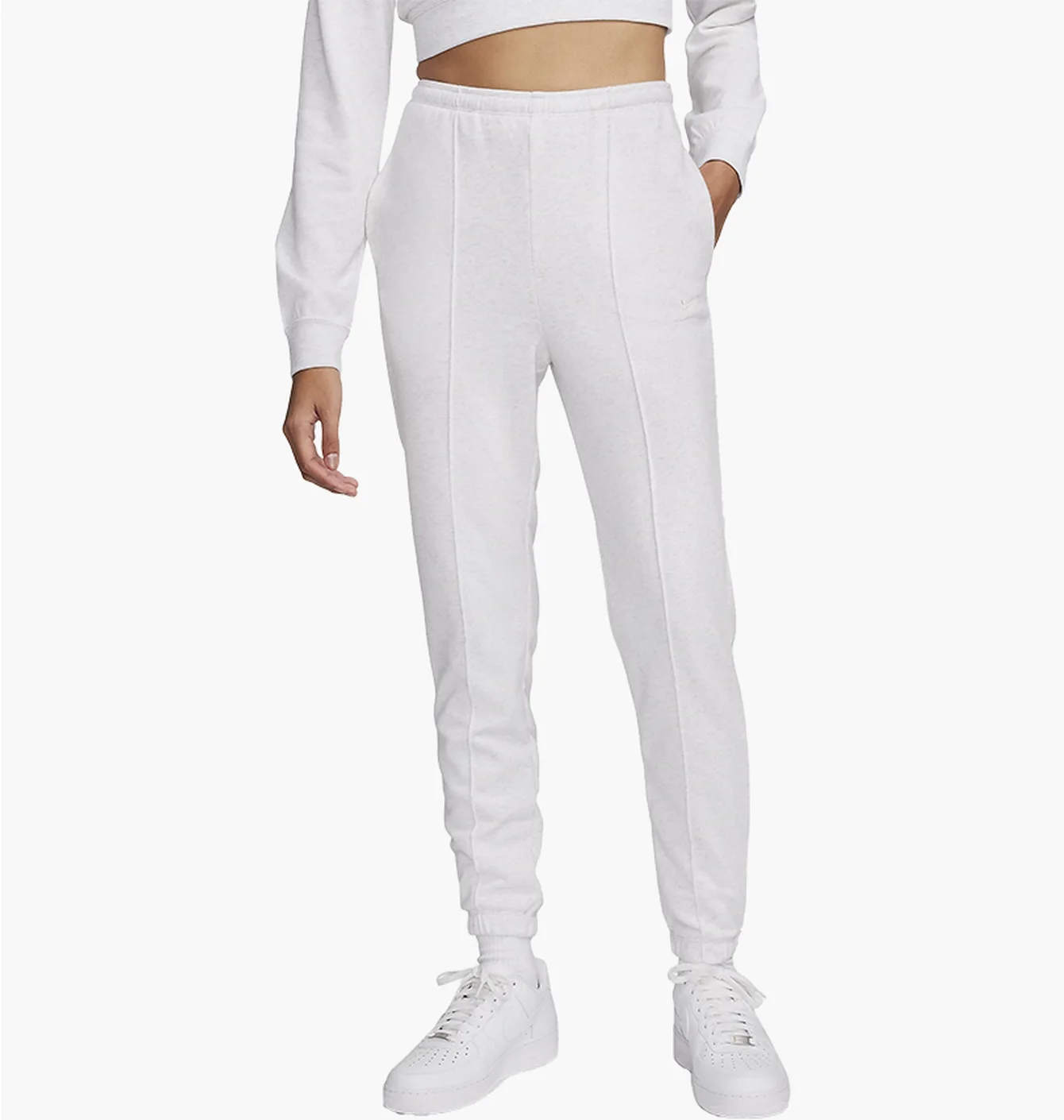 Штани жіночі Nike Sportswear Chill Terry Woslim High-Waisted French Terry Sweatpants White FN2434-051