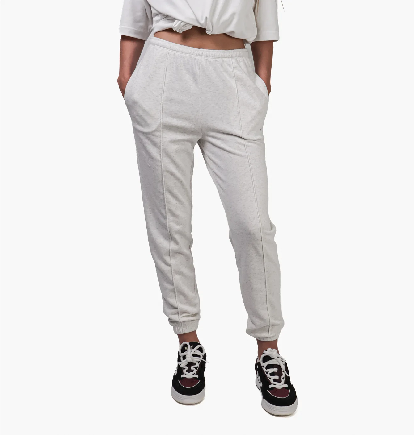Штани жіночі Nike Sportswear Chill Terry Woslim High-Waisted French Terry Sweatpants White FN2434-051