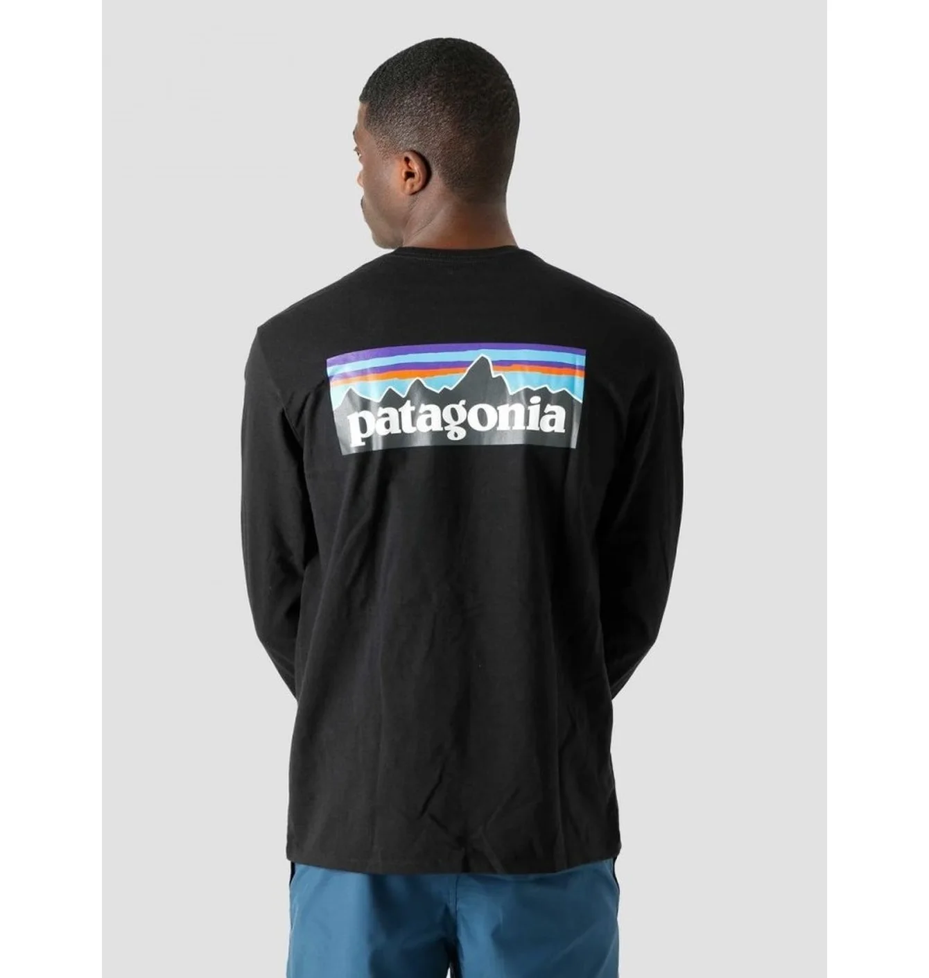 Лонгслів чоловічий Patagonia P-6 Logo Uprisal Crew Sweatshirt Black BLK39657