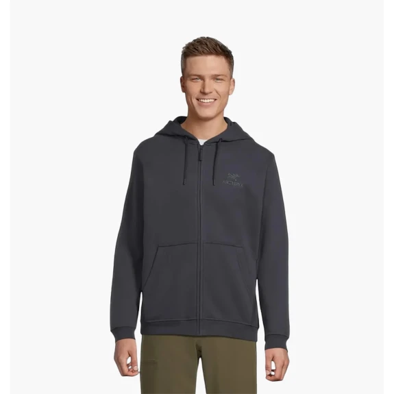 Толстовка Arc'teryx Emblem Fleece Full-Zip Hoody Sapphire Grey X00000992901 (Оригінал)